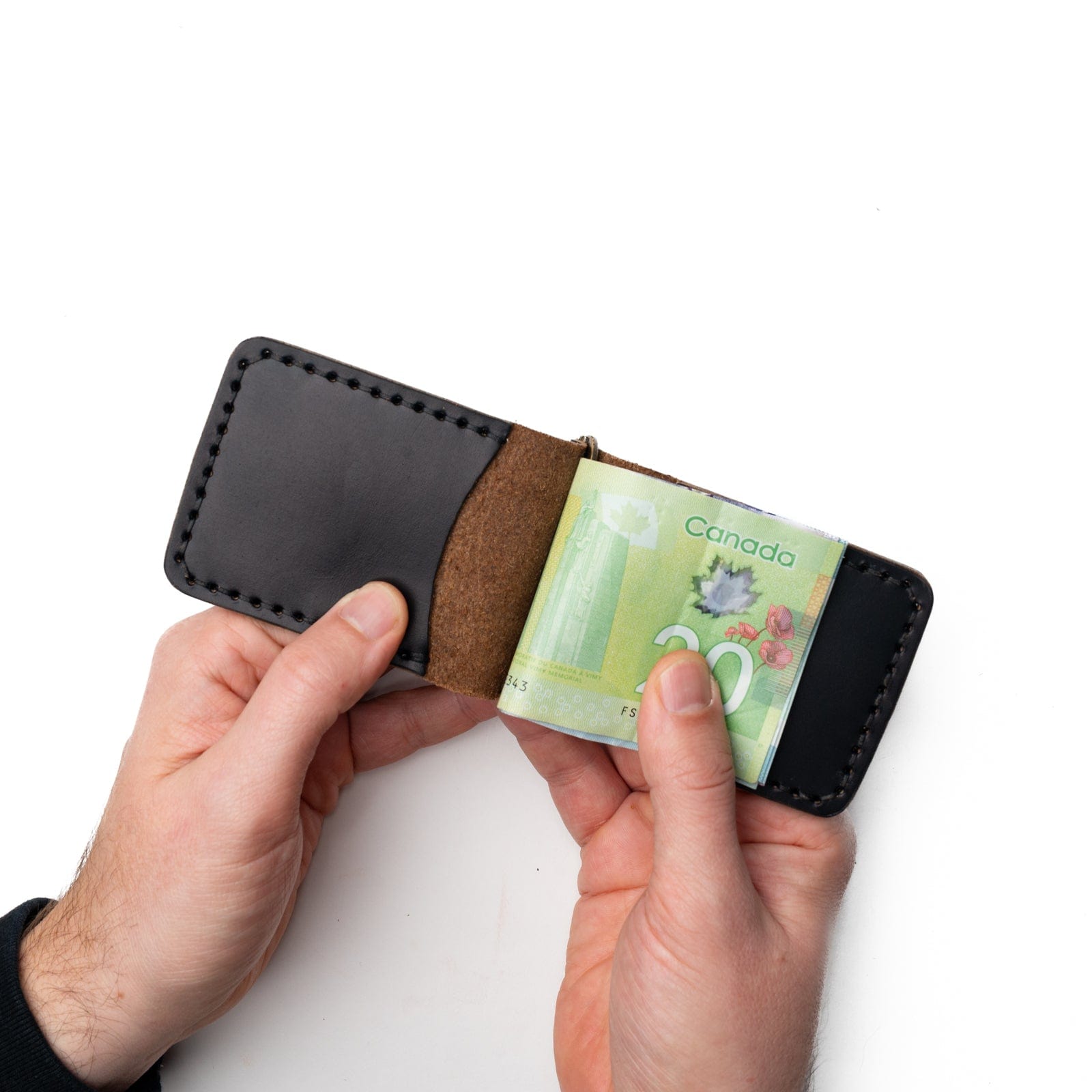 Genuine Leather Money Clip Wallet for Men - Slim RFID Blocking Bifold Wallet with Credit Card Slots - Perfect for Everyday Carry, Travel & Gifts
