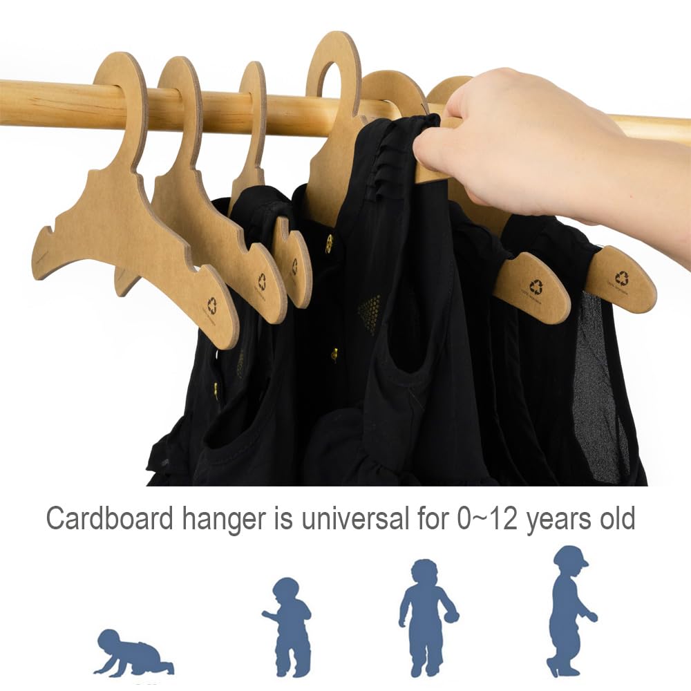 30 Pack Eco-Friendly Cardboard Baby Hangers - 11