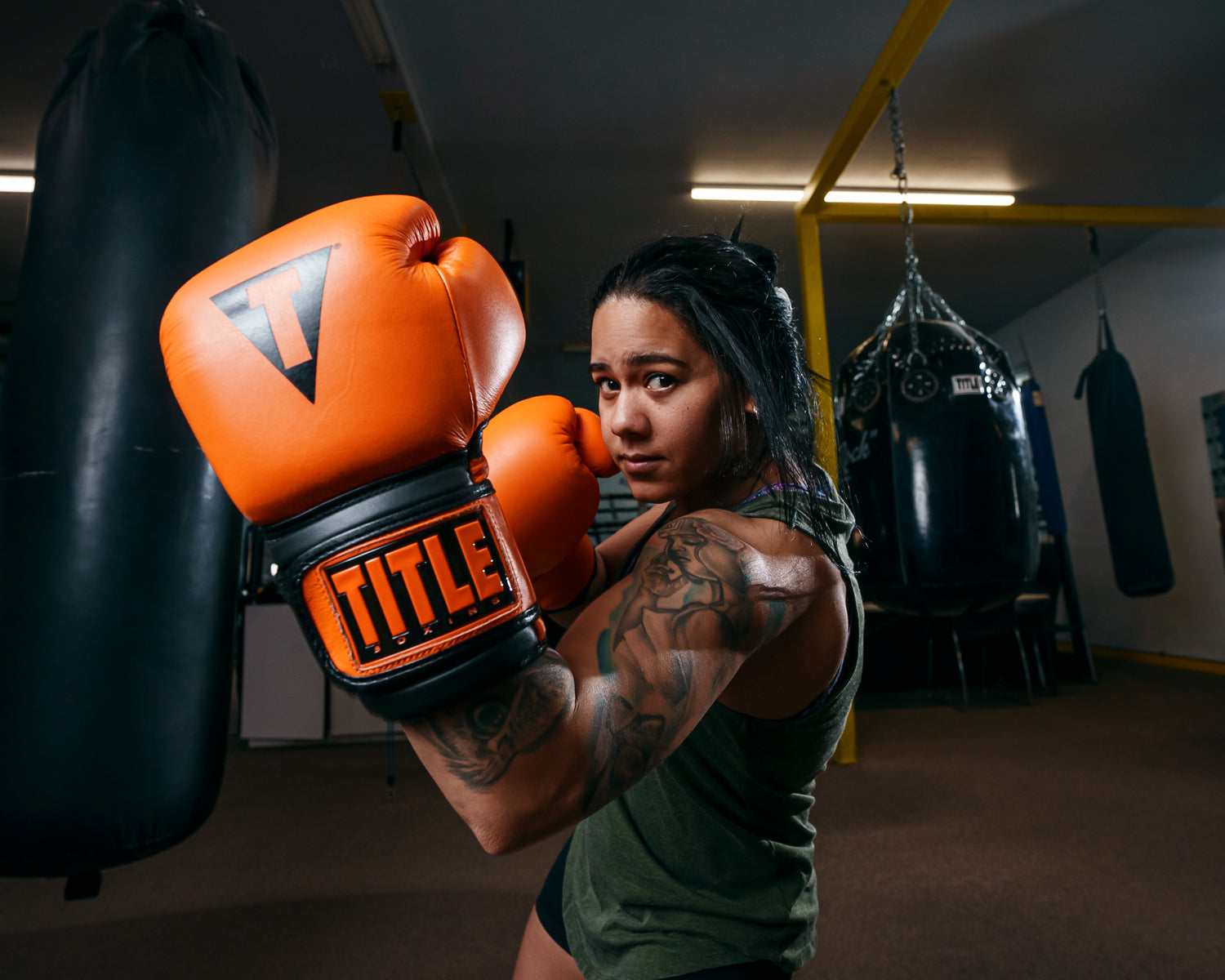 TITLE Boxing Dauntless Training Boxing Gloves for Men & Women - Premium MMA, Kickboxing, and Heavy Bag Workouts - Ideal for Gym, Home Training, and Fitness Enthusiasts