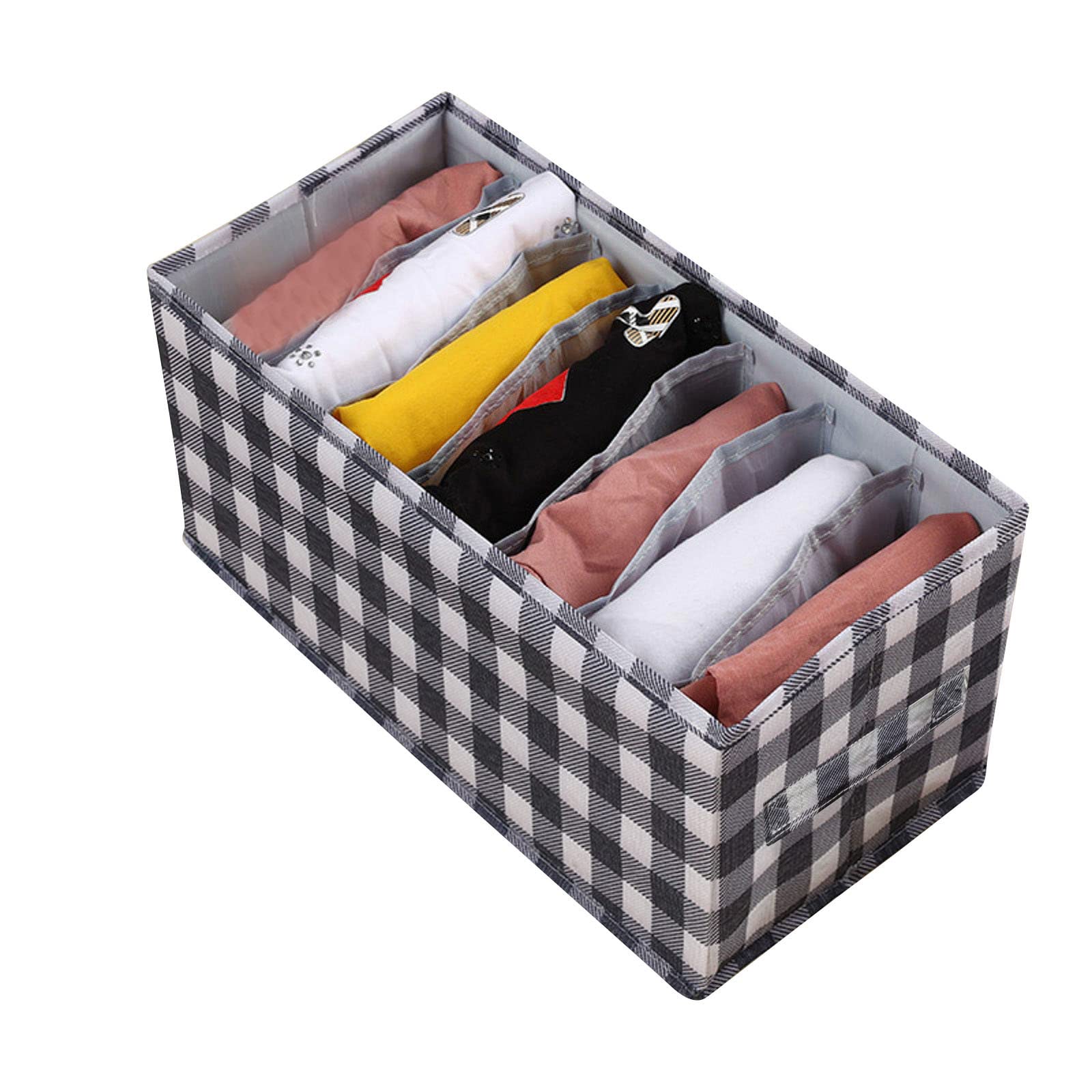 Mesh Clothes Storage Drawer Organizer - PP Plastic Board Compartment Box for Pants, Underwear & Accessories | Space-Saving Closet & Drawer Organization Solution for Home & Travel