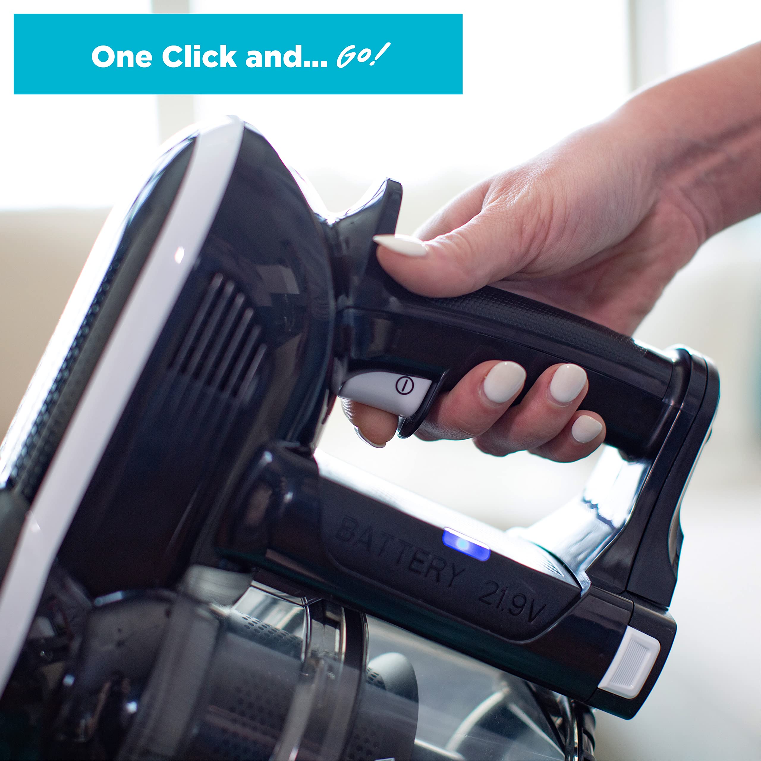 Simplicity S65D Cordless Vacuum Cleaner - Lightweight Stick Vacuum for Pet Hair, Carpets & Hard Floors | 2-Speed Settings, Handheld Convertible | Perfect for Home Cleaning, Car Detailing & Pet Owners