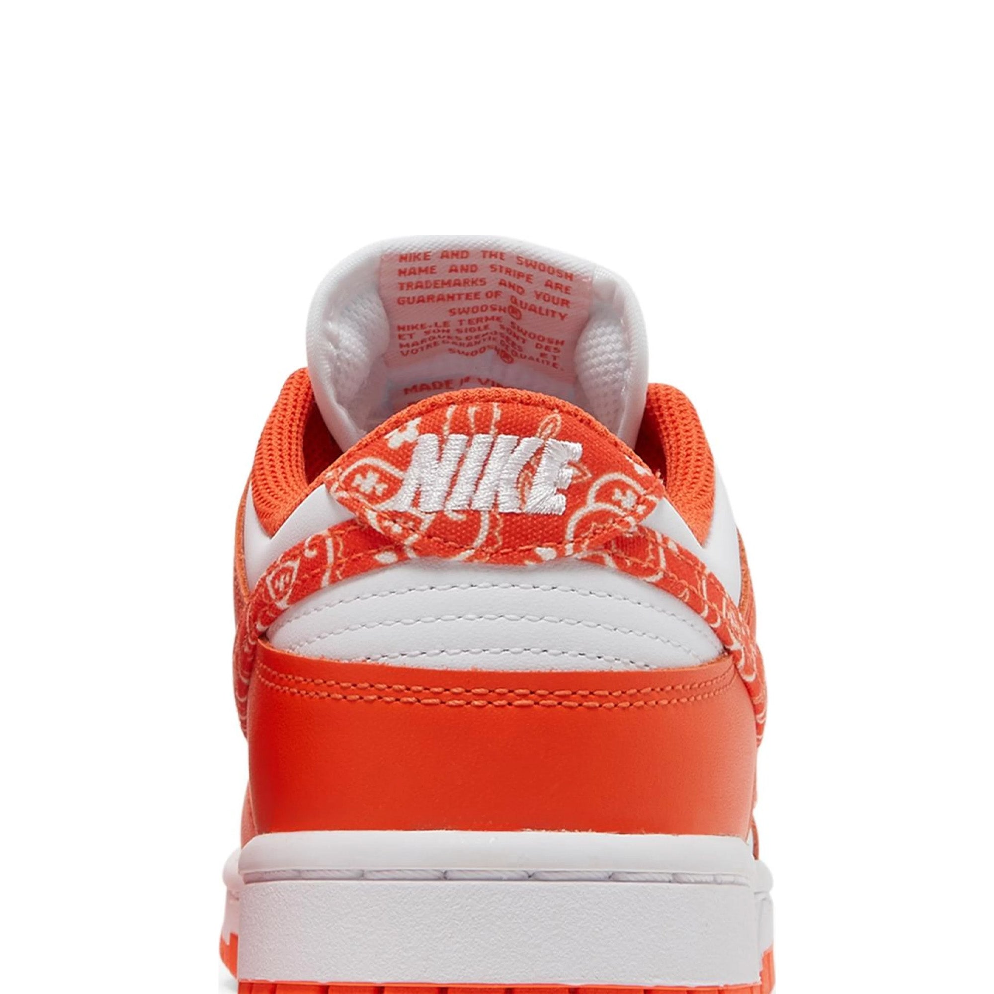 Nike Dunk Low Essential Paisley Pack Orange Women's Sneakers (2022) - Casual Streetwear Fashion Shoes for Women, Perfect for Everyday Wear & Urban Style