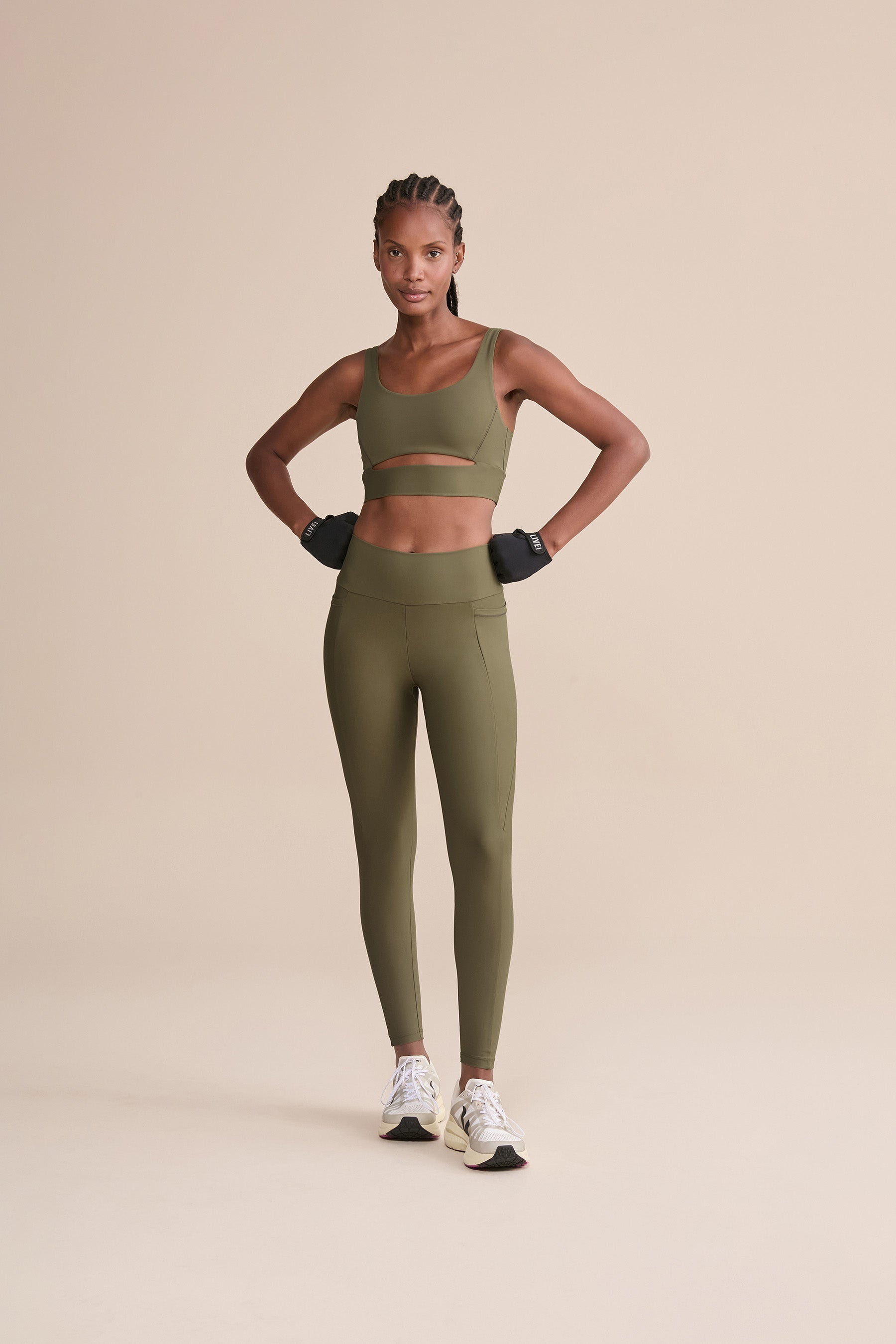 Cut Out Fit Green® Sports Bra - High Support Workout Bra for Women - Yoga, Running, Gym & Active Wear