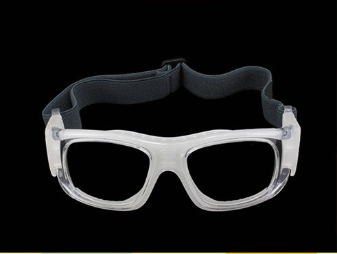 Clear White Prescription Sports Glasses for Soccer & Football - Anti-Fog Impact-Resistant Eyewear for Adults - Perfect for Outdoor Games, Training & Competitive Matches