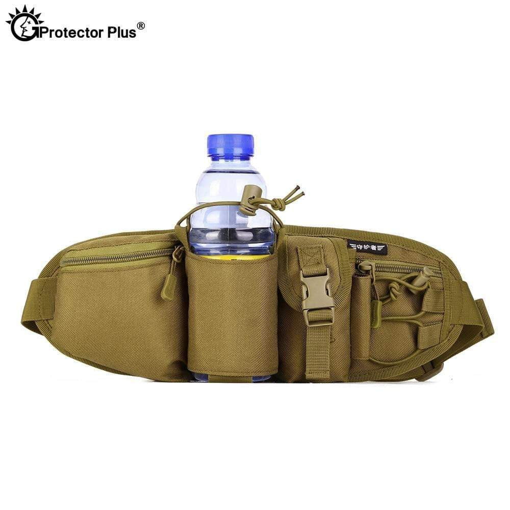 Tactical Waist Pack with Water Bottle Pouch - Durable Outdoor Belt Bag for Camping, Hiking & Hunting - Perfect for Adventure Gear Storage & Hands-Free Convenience
