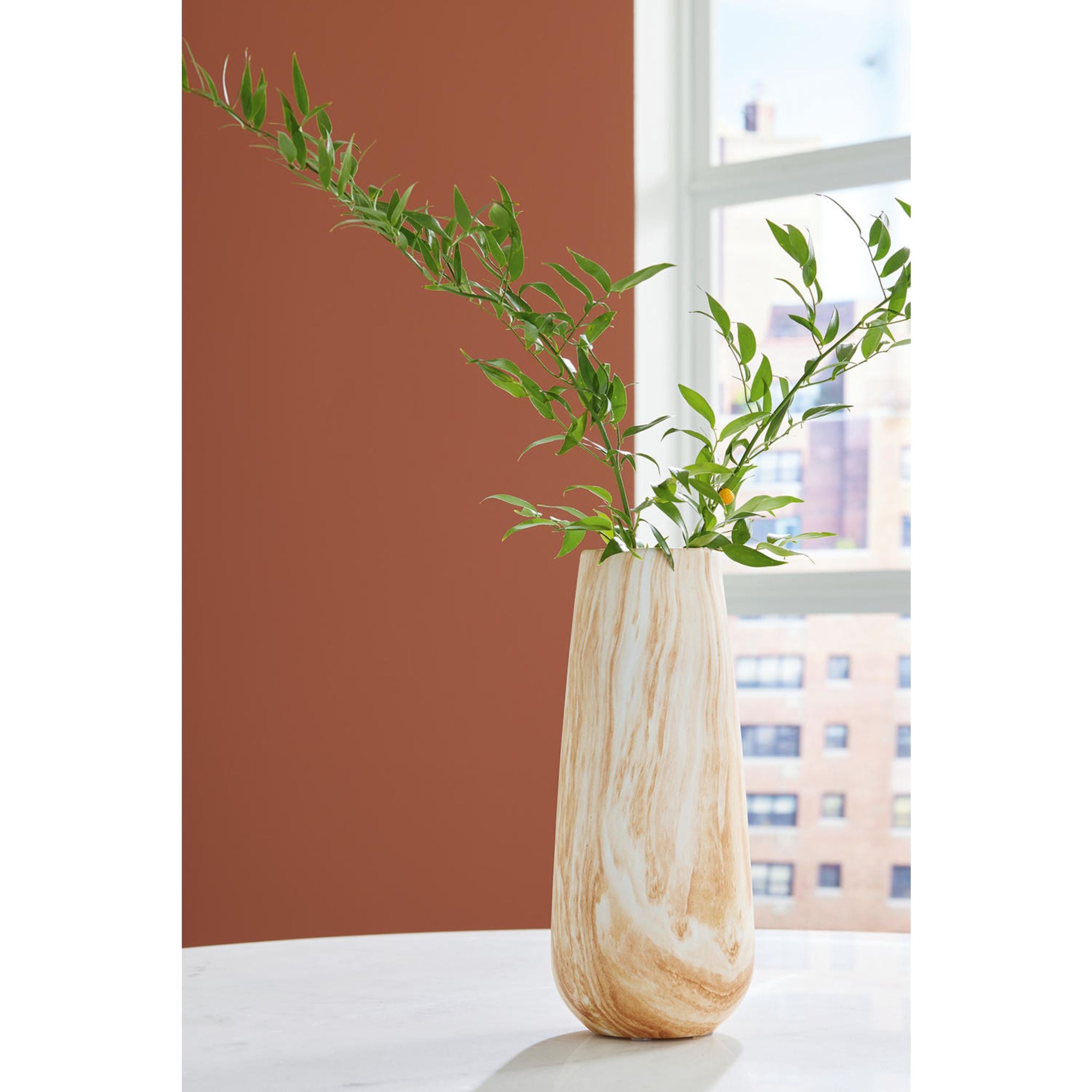 Camden Vase - Elegant Ceramic Flower Vase for Home Decor, Wedding Centerpieces & Tabletop Arrangements