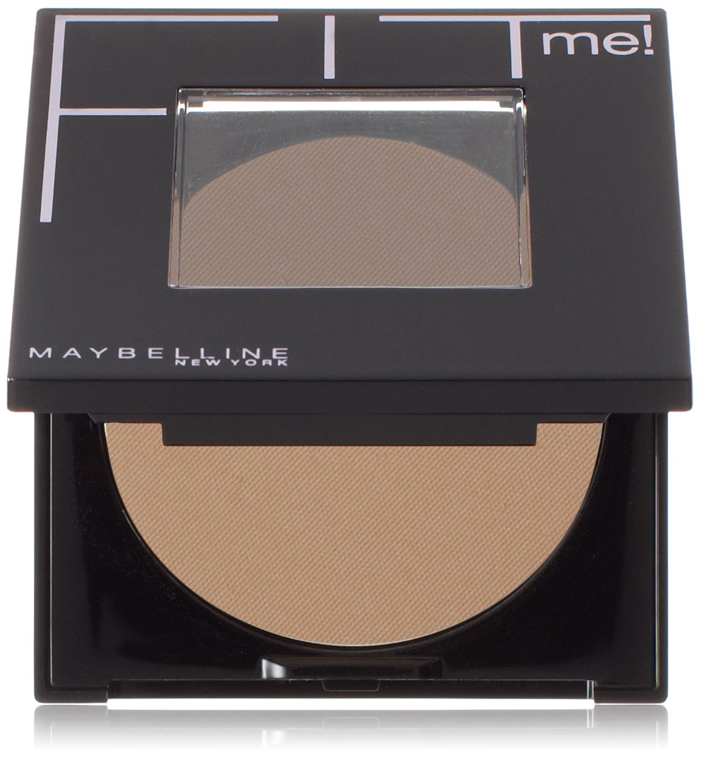 Maybelline New York Fit Me! Matte + Poreless Powder - 210 Sandy Beige, 0.3 oz - Oil-Free Face Makeup for Oily Skin & Shine Control - Perfect for Everyday Wear & Touch-Ups