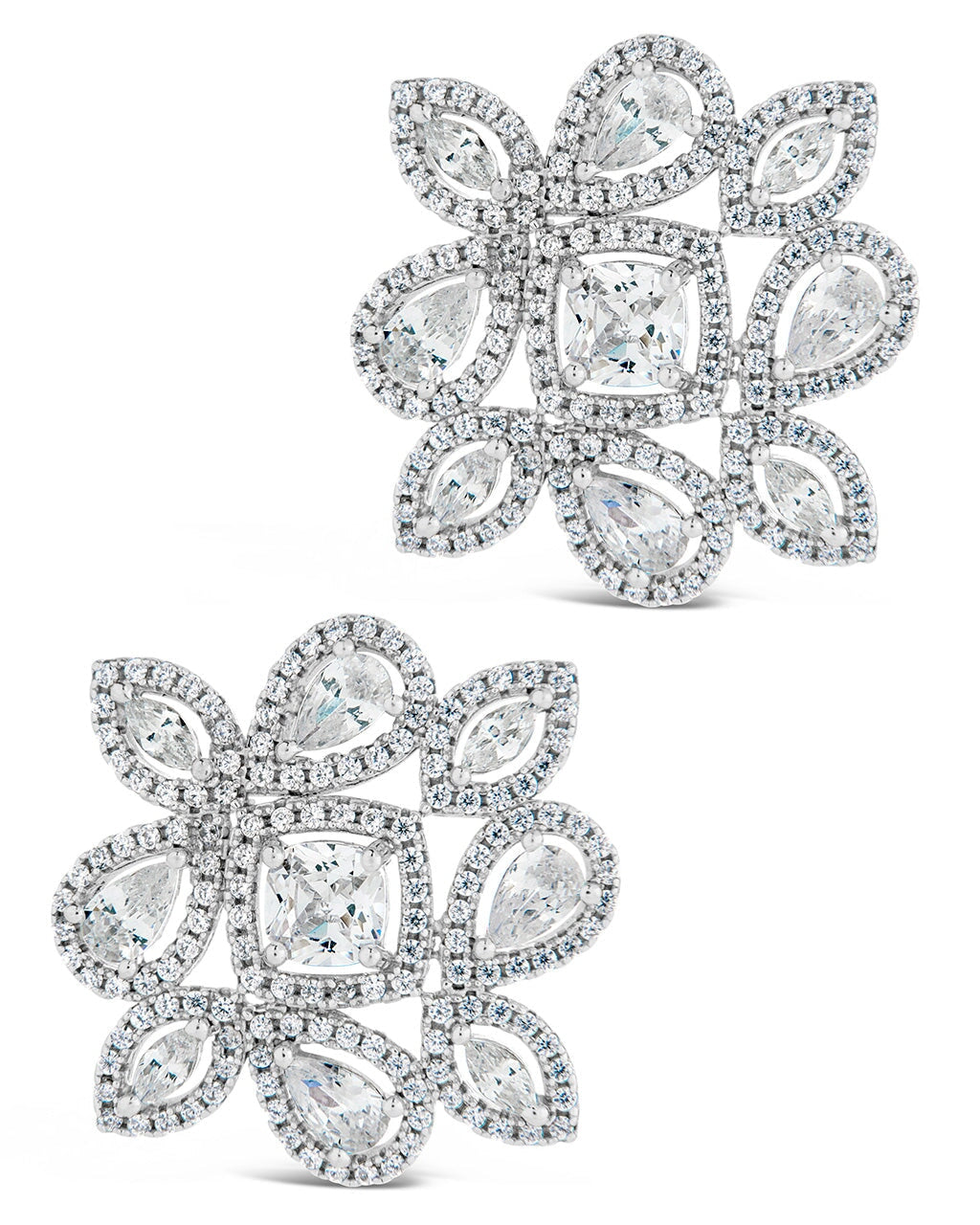 Kelsea CZ Statement Stud Earrings for Women - Sparkling Cubic Zirconia Fashion Jewelry - Perfect for Parties, Weddings & Everyday Elegance
