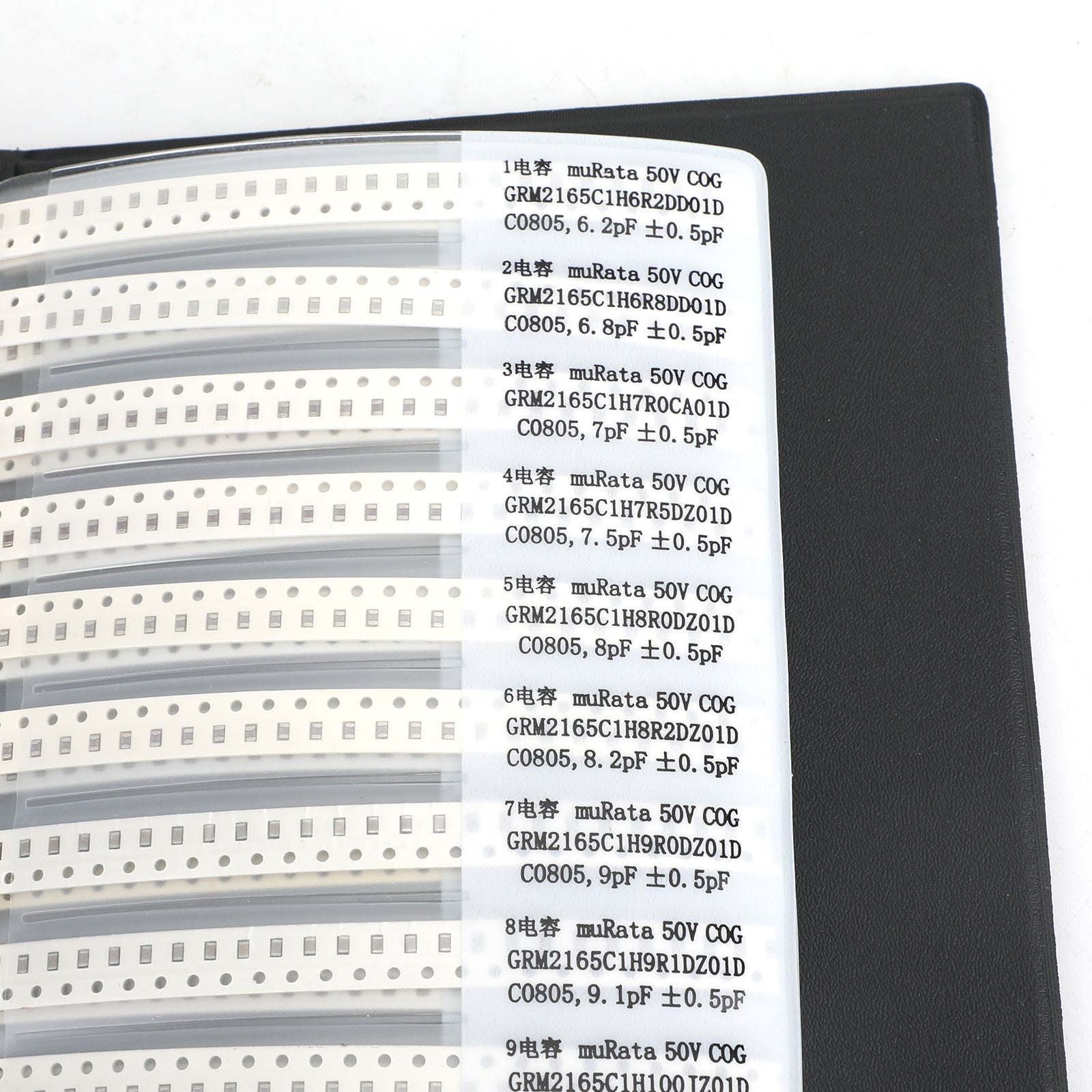 1% SMD Chip Resistor Kit - 170 Values (0201 0805 1206 0402 0603) with Capacitor Sample Book - Perfect for Electronics Repair, DIY Projects & Circuit Prototyping