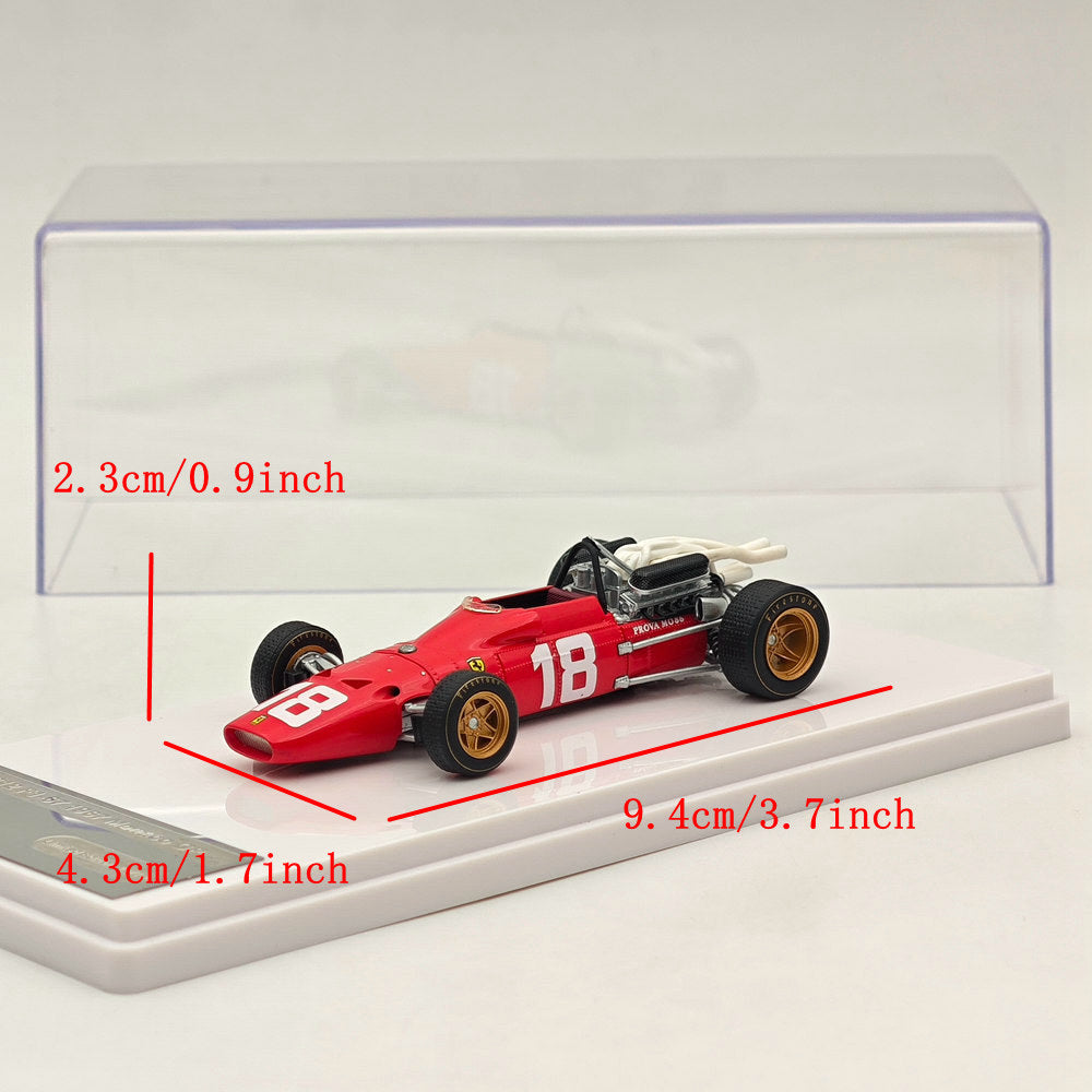 1/43 Scale Tecnomodel Ferrari 312 F1 67 1967 #18 Monaco GP Amon Bandini Tracks Resin Diecast Model Car - Perfect for Collectors, Display, and Racing Enthusiasts