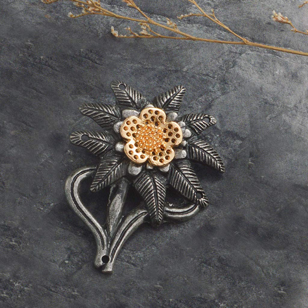 Edelweiss Brooch Pin Jewelry - Elegant Lapel Pin for Party & Holiday Gifts