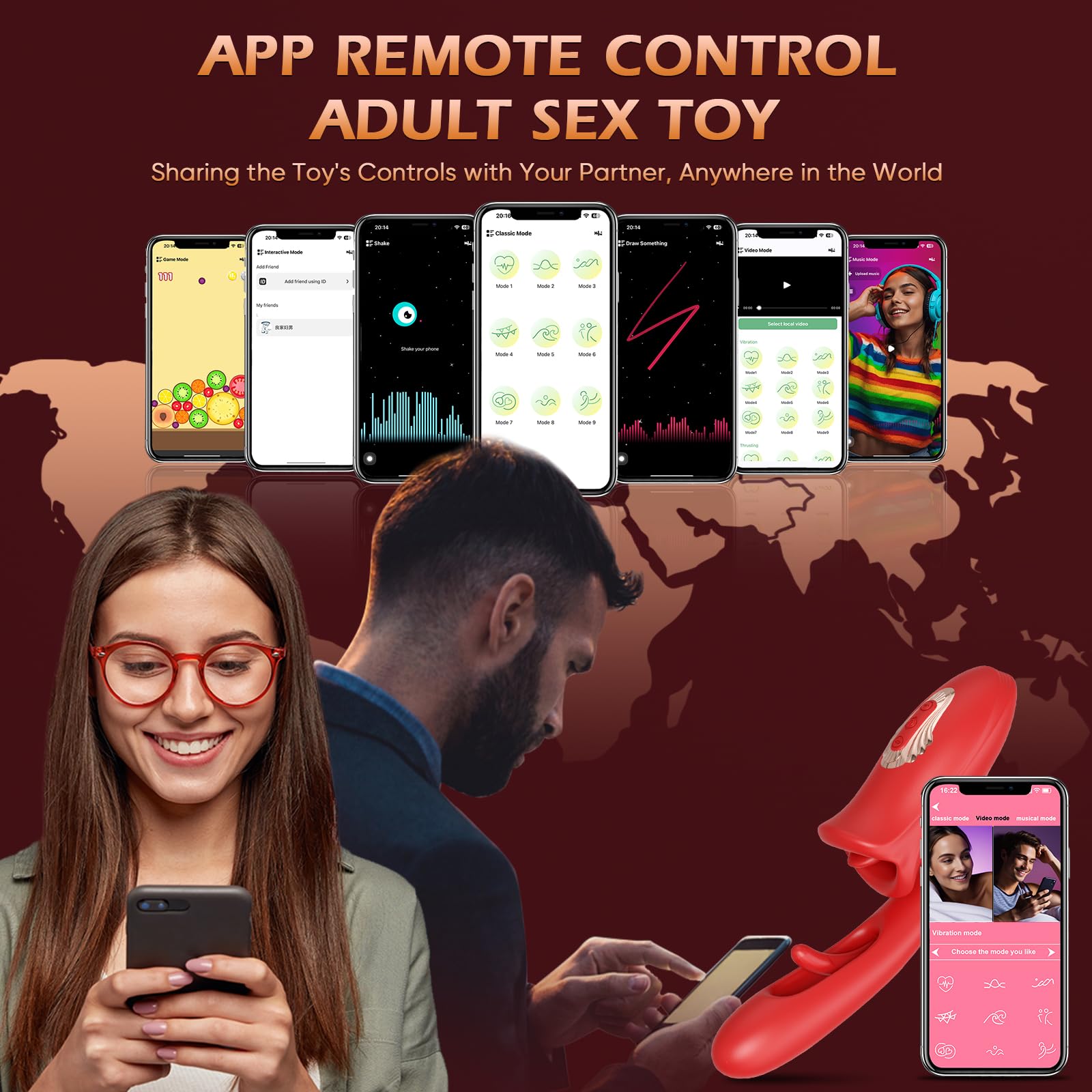 Premium Rose Vibrator for Women - APP & Remote Control G Spot & Clitoral Stimulator with 9 Licking/Sucking Modes - Perfect for Couples Play, Solo Pleasure & Sensual Massage