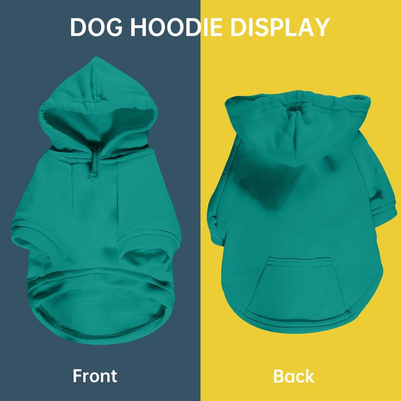 Bluebird Dog Hoodie - Cozy Pet Clothes for Small Dogs with Hood & Pockets | Warm Sweatshirt for Winter Walks & Outdoor Adventures