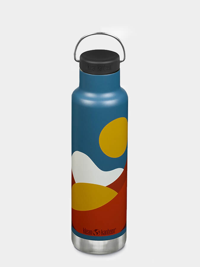 Klean Kanteen 20oz Vacuum Insulated Stainless Steel Water Bottle with Loop Cap | Leakproof & BPA-Free | Perfect for Hiking, Gym & Everyday Use
