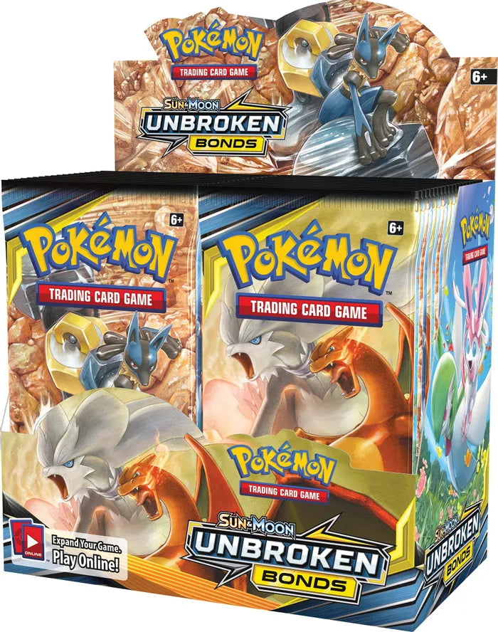 Unbroken Bonds Pokémon Booster Box | 36 Packs for Collectors & Players | Perfect for Tournaments & Trading
