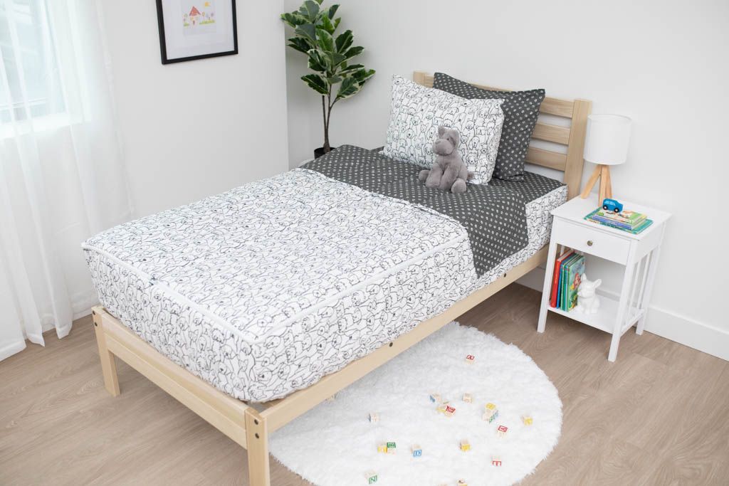 Soft & Cozy Puppy Dog Zipper Bedding Set - Washable Pet Bed Cover for Small Dogs & Puppies - Perfect for Crates, Kennels & Home Use