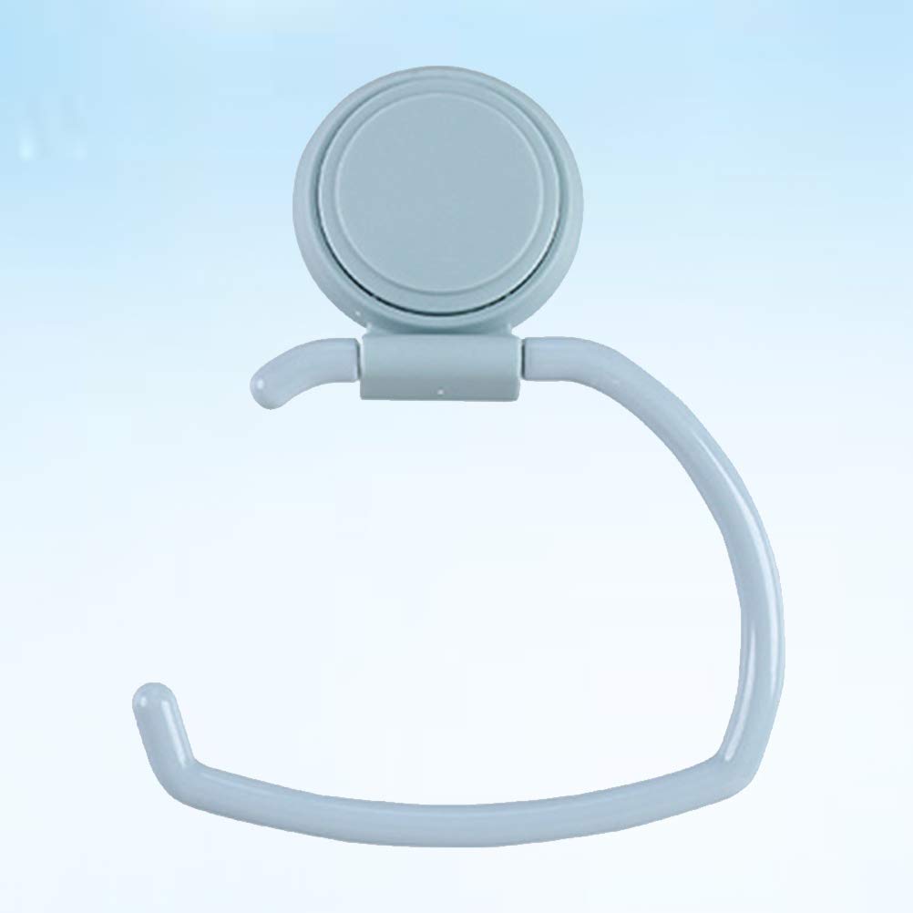 Cabilock 1-Piece Suction Cup Bathroom Tissue Holder - No Nails Wall Mount Toilet Paper Roll Dispenser - Prevents Paper Towels from Falling - Perfect for Small Bathrooms, RVs & Apartments