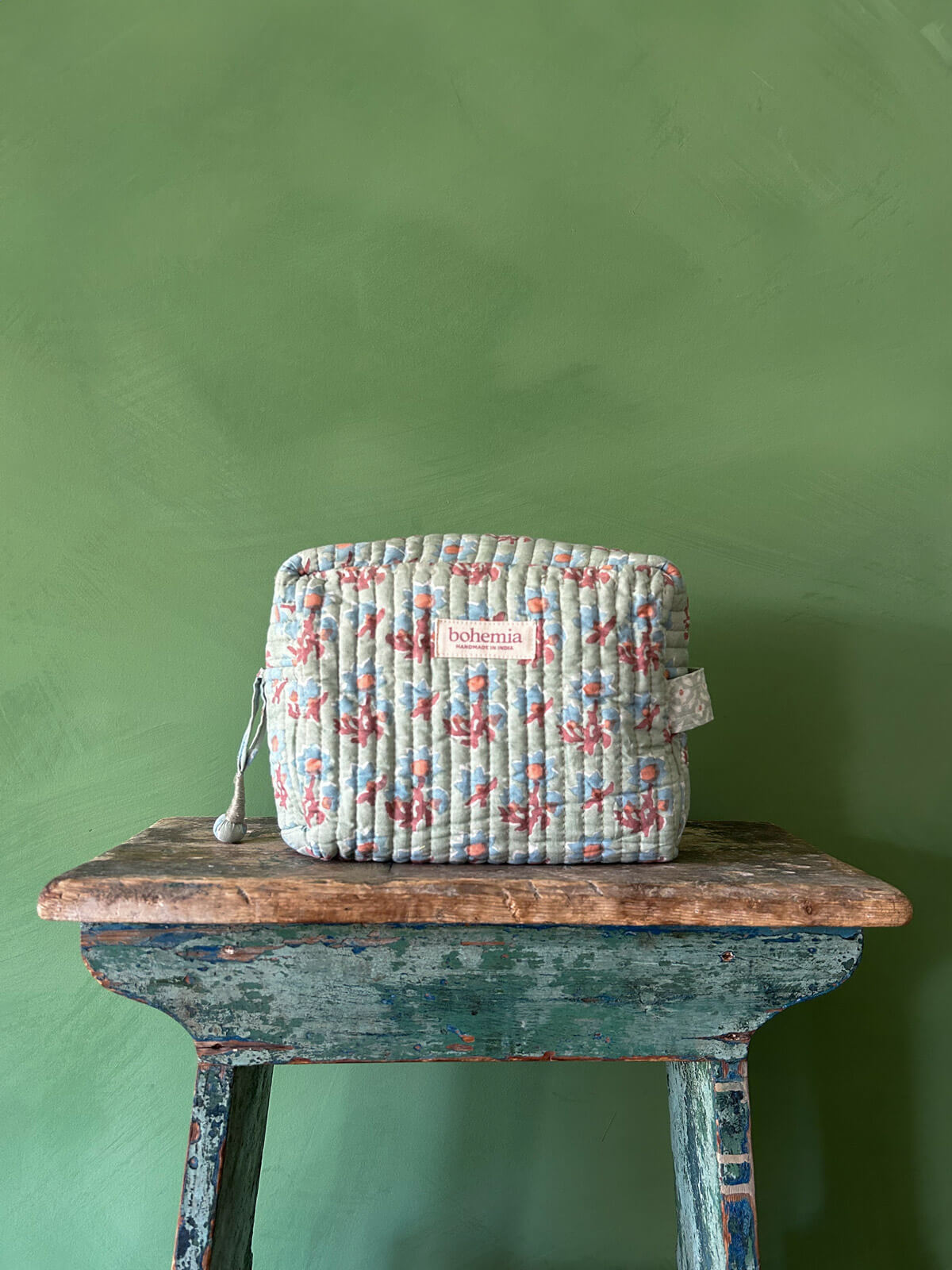 Posie Washbag for Travel & Gym - Duck Egg Blue Waterproof Cosmetic Bag - Perfect for Toiletries, Makeup & Essentials Storage