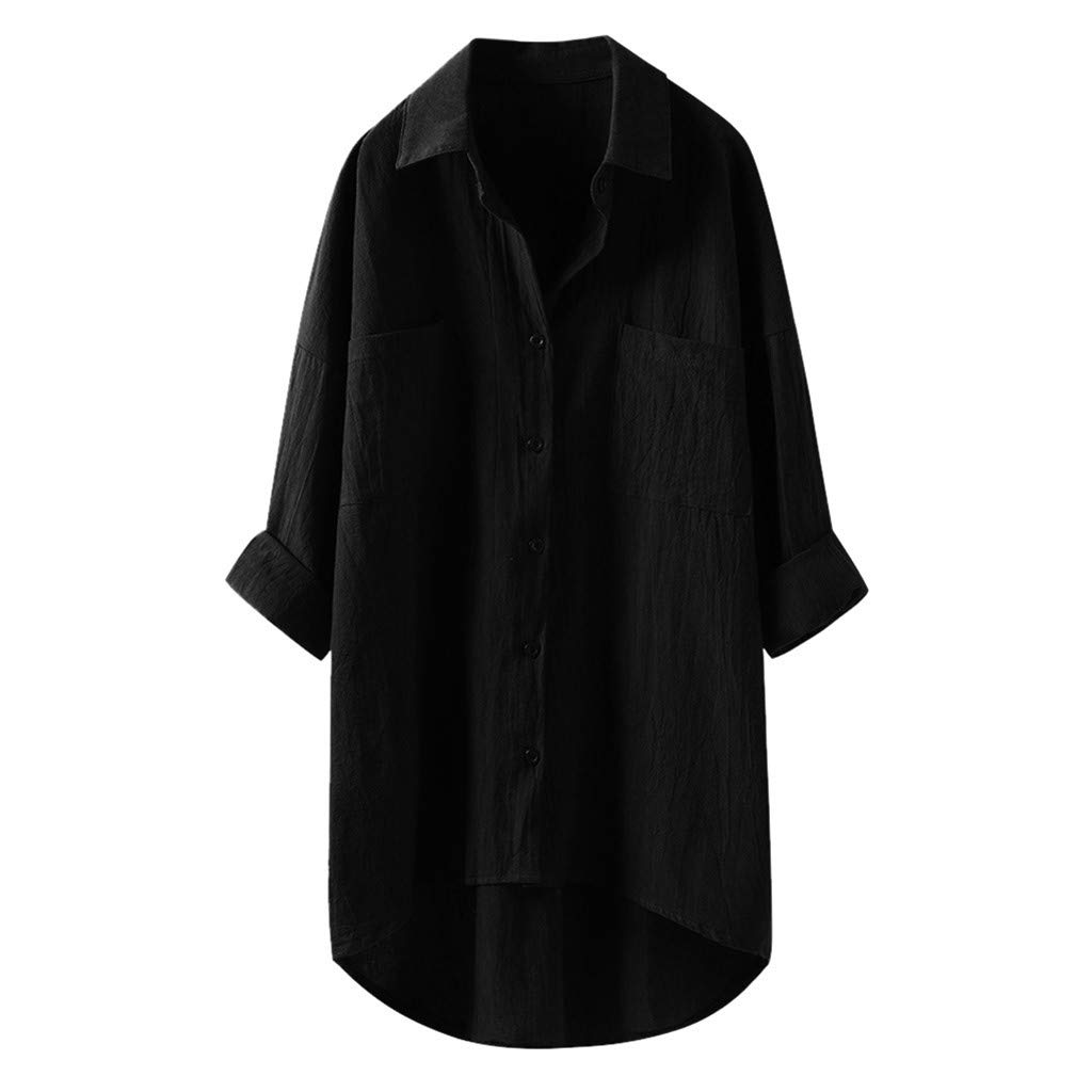 Women's Casual Linen Blouse - Long Sleeve Button Down Shirt for Summer | Breathable & Comfortable Tops for Work, Travel & Everyday Wear