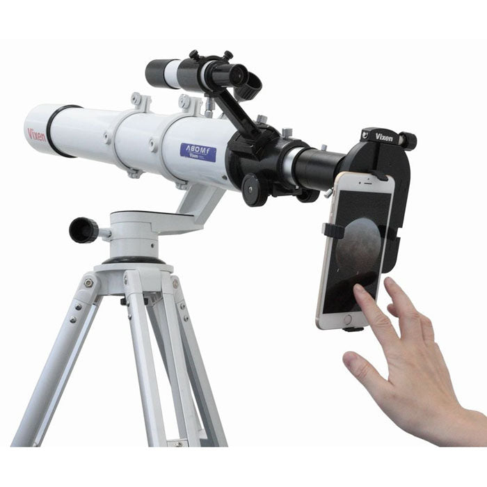 Vixen Smartphone Camera Adapter for Telescopes - Universal Phone Mount for Astrophotography & Moon Photography - Perfect for Stargazing, Bird Watching & Nature Observation