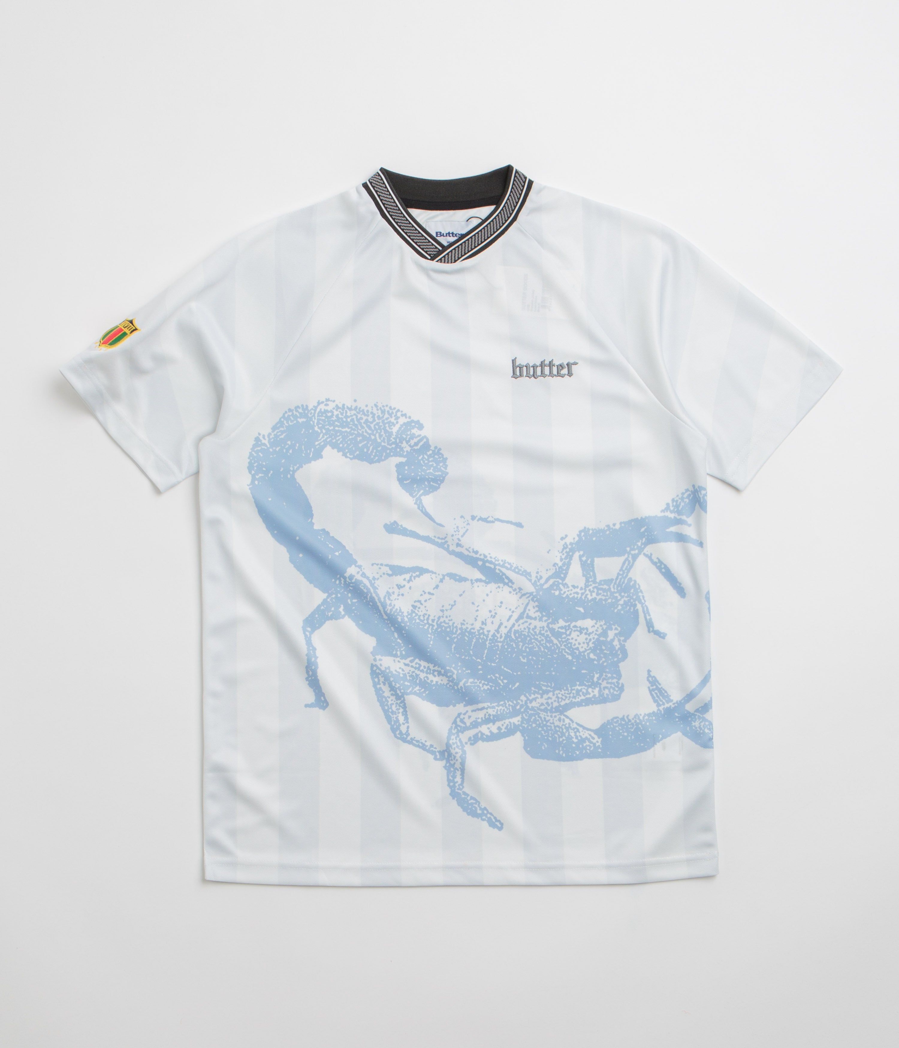 Butter Goods Scorpion Jersey - White | Trendy Streetwear for Men & Women | Perfect for Skateboarding, Concerts & Casual Outfits