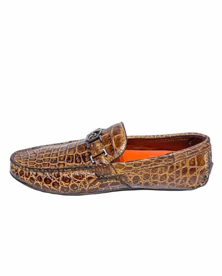 Men's Casual Fashion Alligator Driving Loafers - 11VLPLP Cuadra Earth - Perfect for Business Casual, Weekend Outings & Comfortable Daily Wear