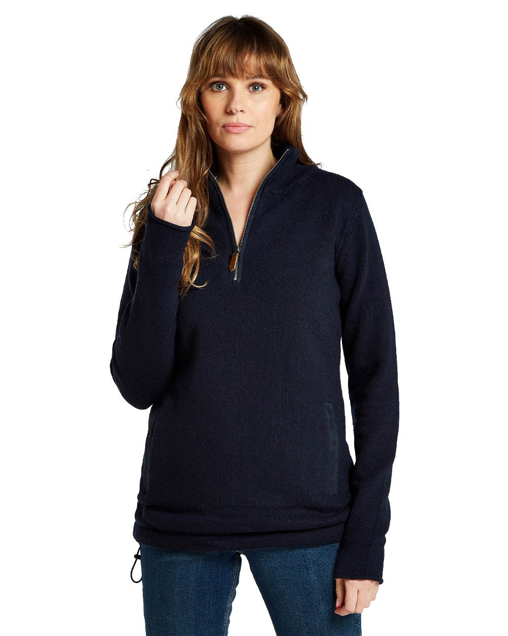 Dubarry Morrisey Zip Neck Sweater for Men - Premium Knit Pullover with Front Zipper - Perfect for Casual Wear, Outdoor Activities & Layering in Cold Weather