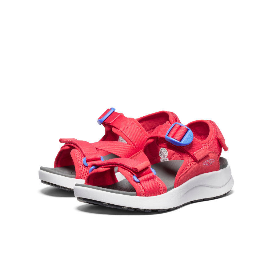 Women's Elle Sport Backstrap Sandal - Comfortable & Stylish Cayenne/Marina Color - Perfect for Beach, Walking & Summer Outfits