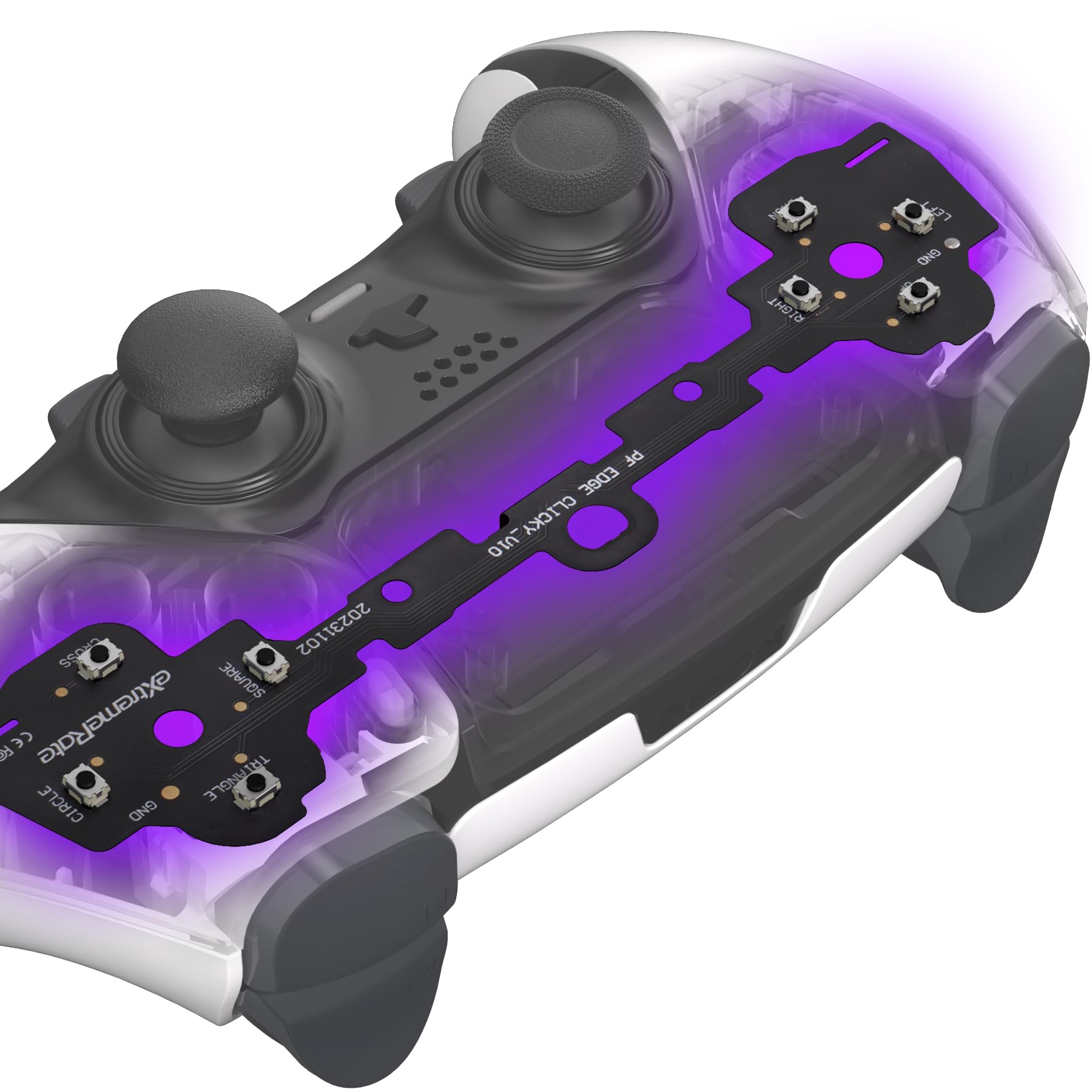 eXtremeRate Clicky Tactile D-Pad & ABXY Buttons Kit for PS5 Edge Controller - Custom Mouse Click Action Buttons (X, Circle, Square, Triangle) - Perfect for Competitive Gaming & Enhanced Controller Performance