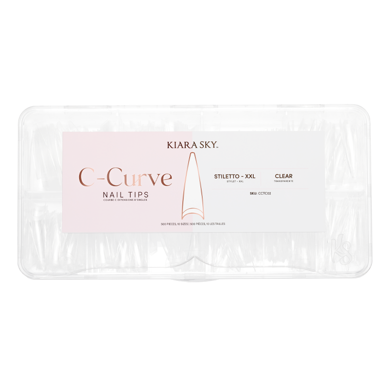 XXL Clear Stiletto Nail Tips for Acrylic & Gel Extensions - Perfect for Halloween, Cosplay & Special Occasions
