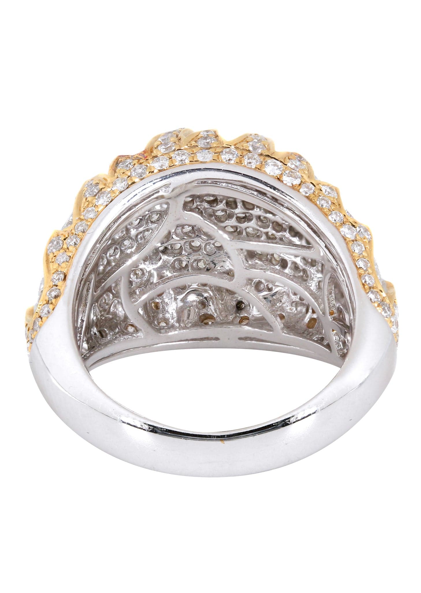 14K White Gold Ladies Diamond Cocktail Ring - 2.70 Carats Total Weight - 11.27 Grams - Perfect for Evening Parties & Special Occasions