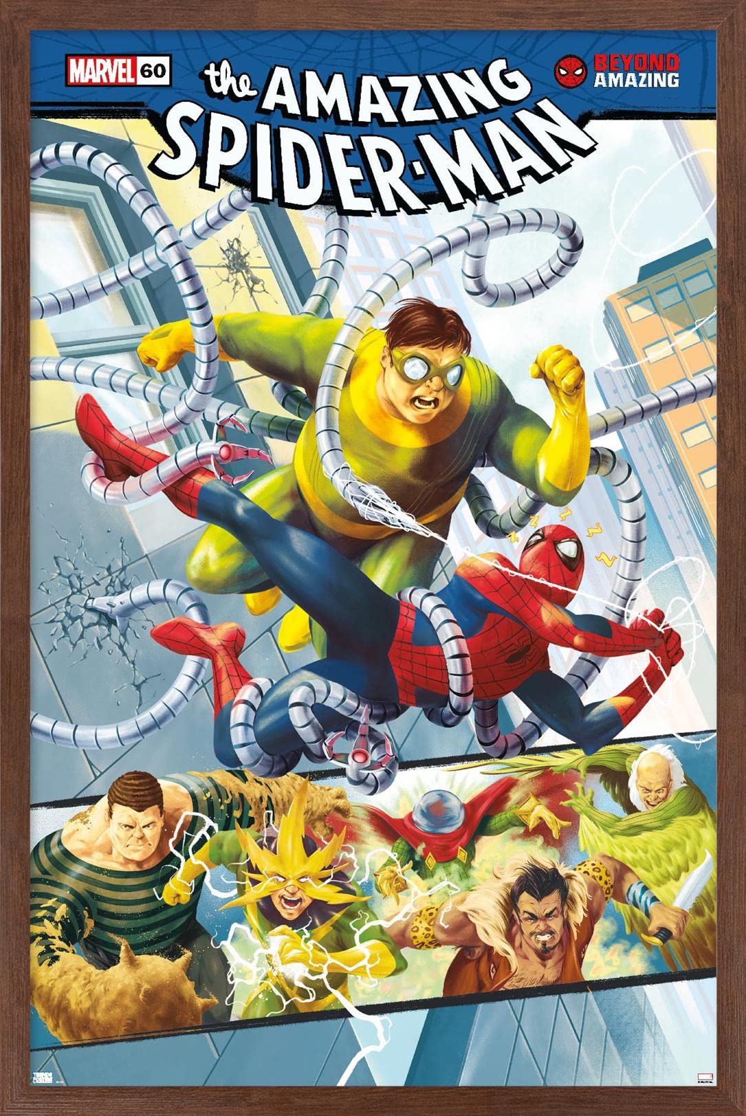 Marvel Comics Spider-Man: Beyond Amazing - Sinister Six Cover Framed Wall Poster 34
