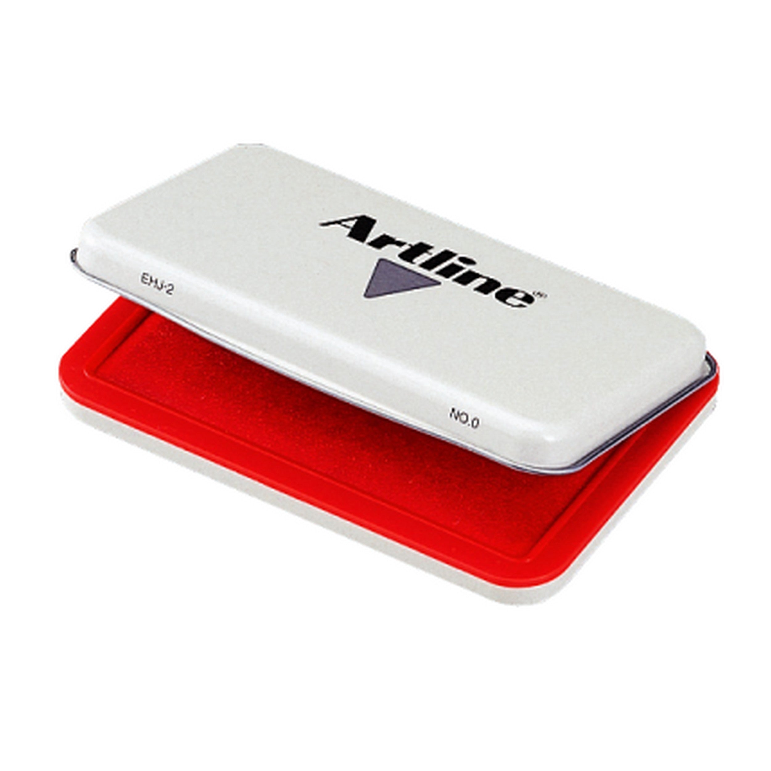 Artline EHJ 2 Stamp Pad - 56mm x 90mm Red Ink for Document Stamping, Office Use & Craft Projects