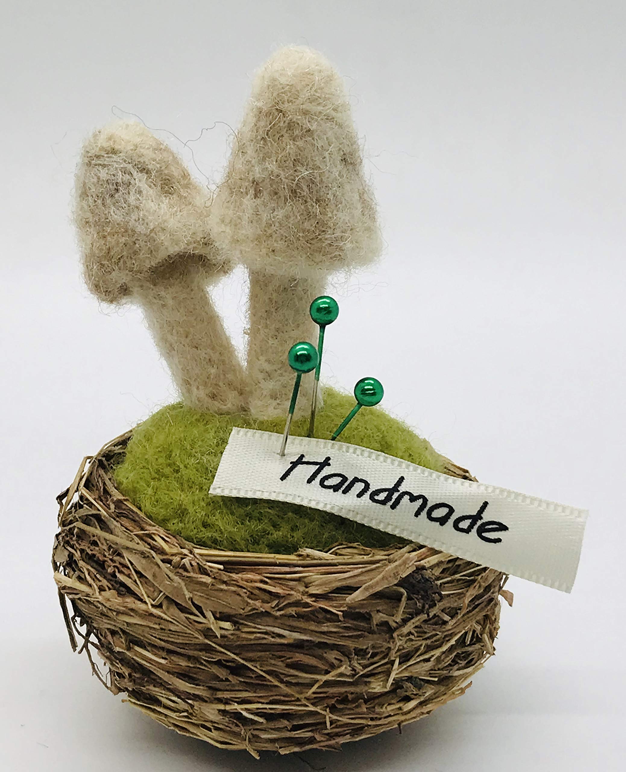 Felt Mushroom Pin Cushion for Sewing & Crafting