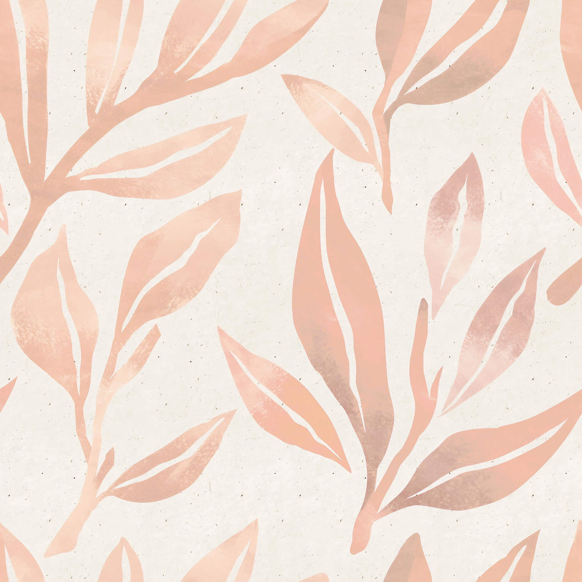 Coral Botanical Floral Peel and Stick Removable Wallpaper 8413 - Self-Adhesive Wall Decor for Bedroom, Living Room, Nursery & Office