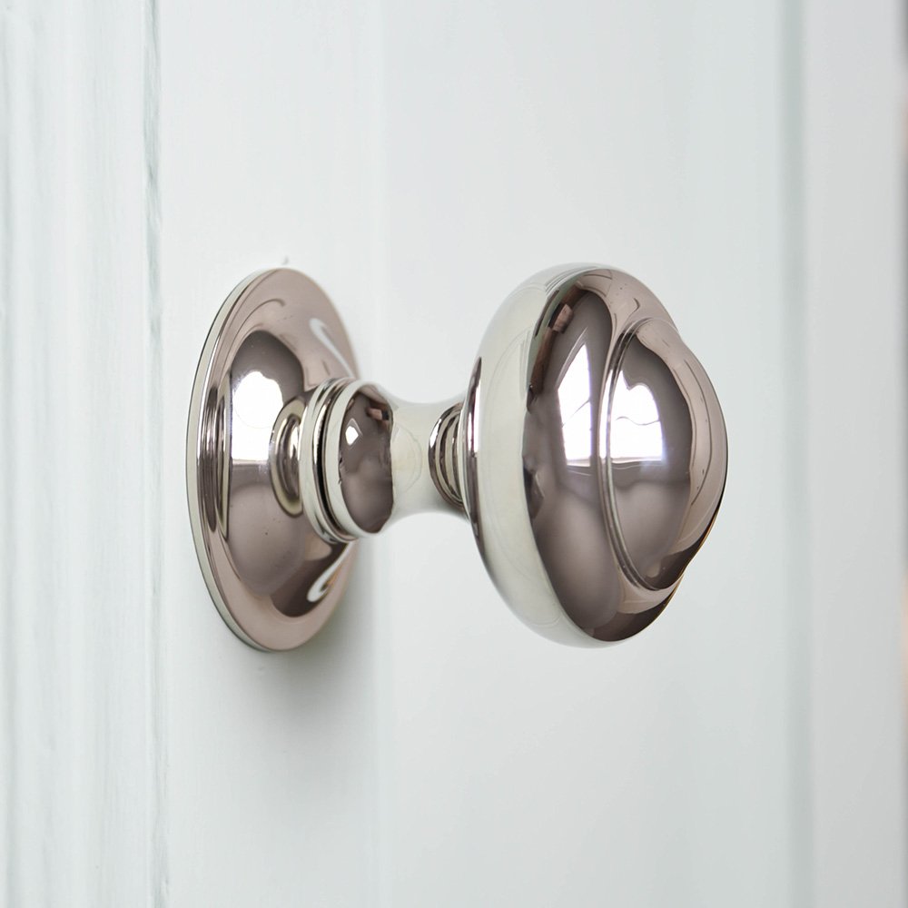 Polished Nickel Round 3 Inch Cabinet Door Pull - Modern Hardware for Kitchen Cabinets, Dressers & Furniture Drawers