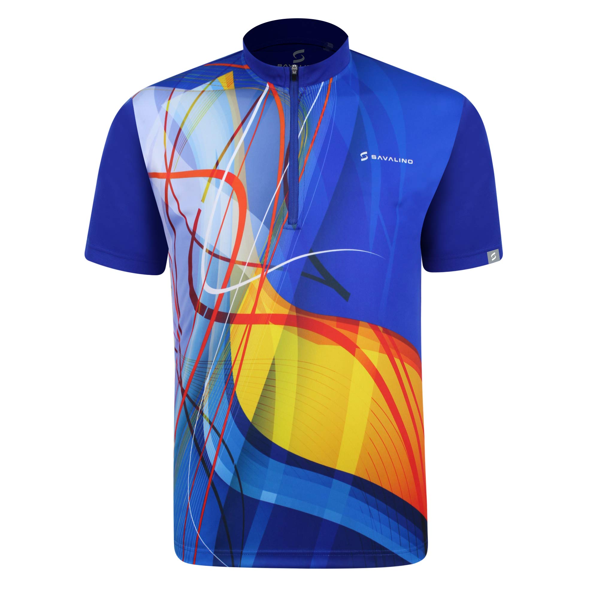 Men's Quick Dry Sublimation Bowling Jersey Shirt - Breathable & Moisture Wicking Performance Tee for Bowling Leagues & Tournaments (Sizes S-6XL, Blue) - Perfect for Bowling Teams, Casual Wear & Sports Enthusiasts