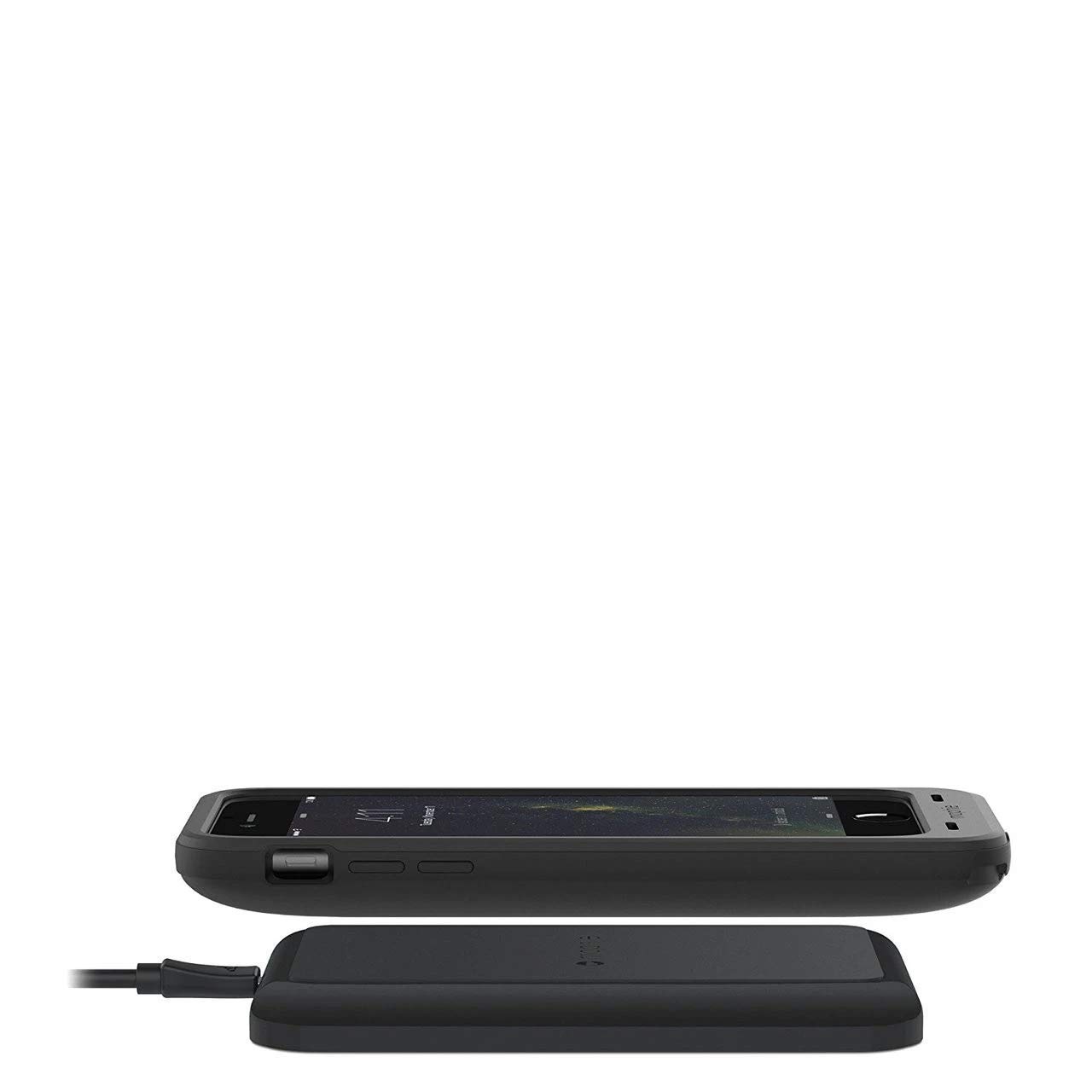 mophie Wireless Charging Pad - Qi-Certified Fast Charger for iPhone 15/14/13/12/11/X/8, Samsung Galaxy S23/S22/S21, AirPods & Qi-Enabled Devices - Sleek Black Design for Home, Office & Nightstand Charging