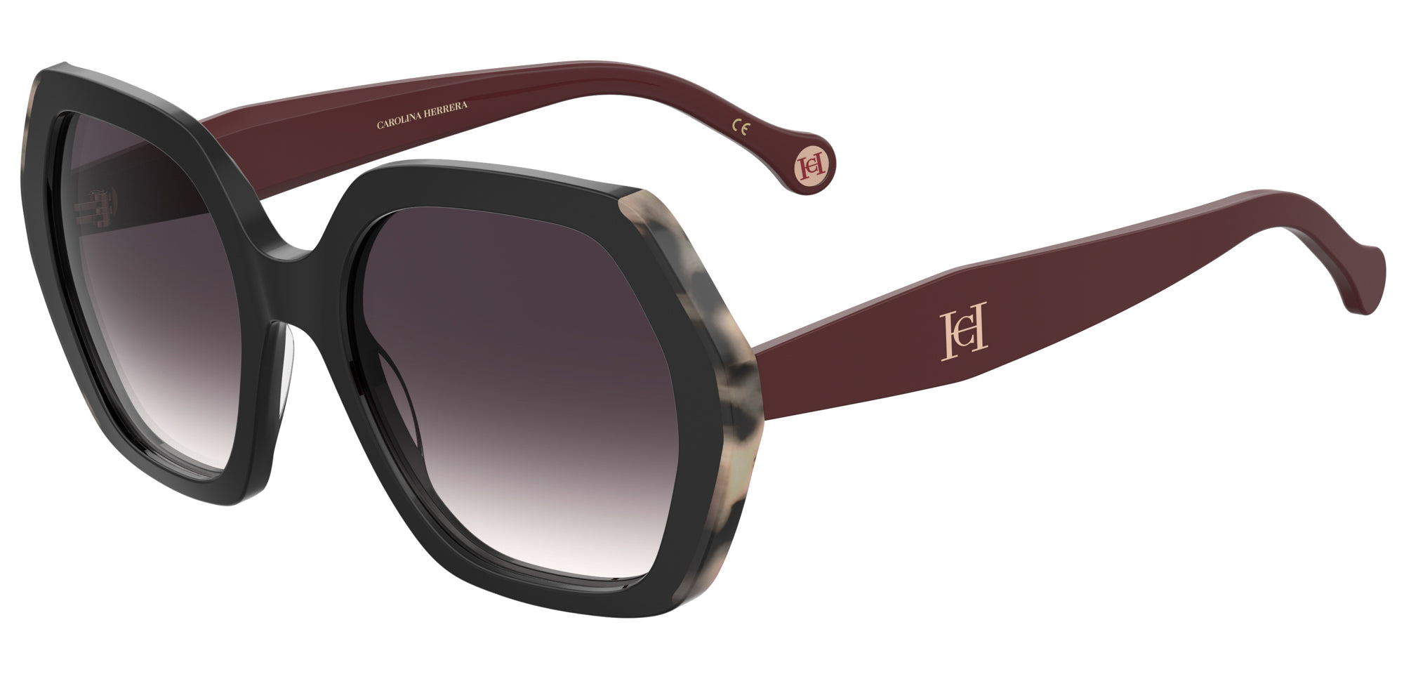 Burgundy Red Havana/Brown Gradient