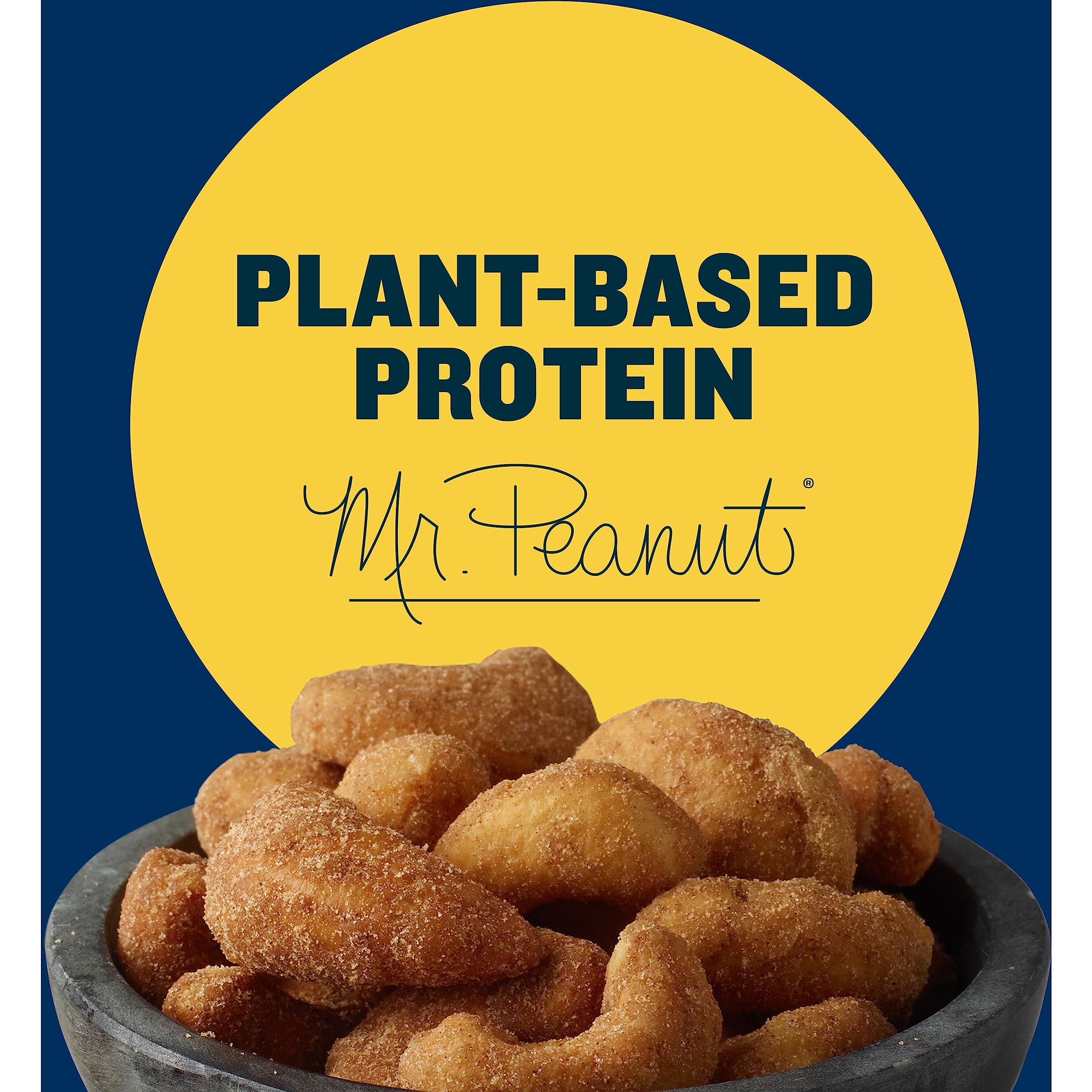 PLANTERS Cashews Cinnamon & Brown Sugar - Roasted Nuts, Sweet & Crunchy Snack, 5 Oz Resealable Bag - Perfect for Parties, Office Snacks & Healthy On-the-Go Treats
