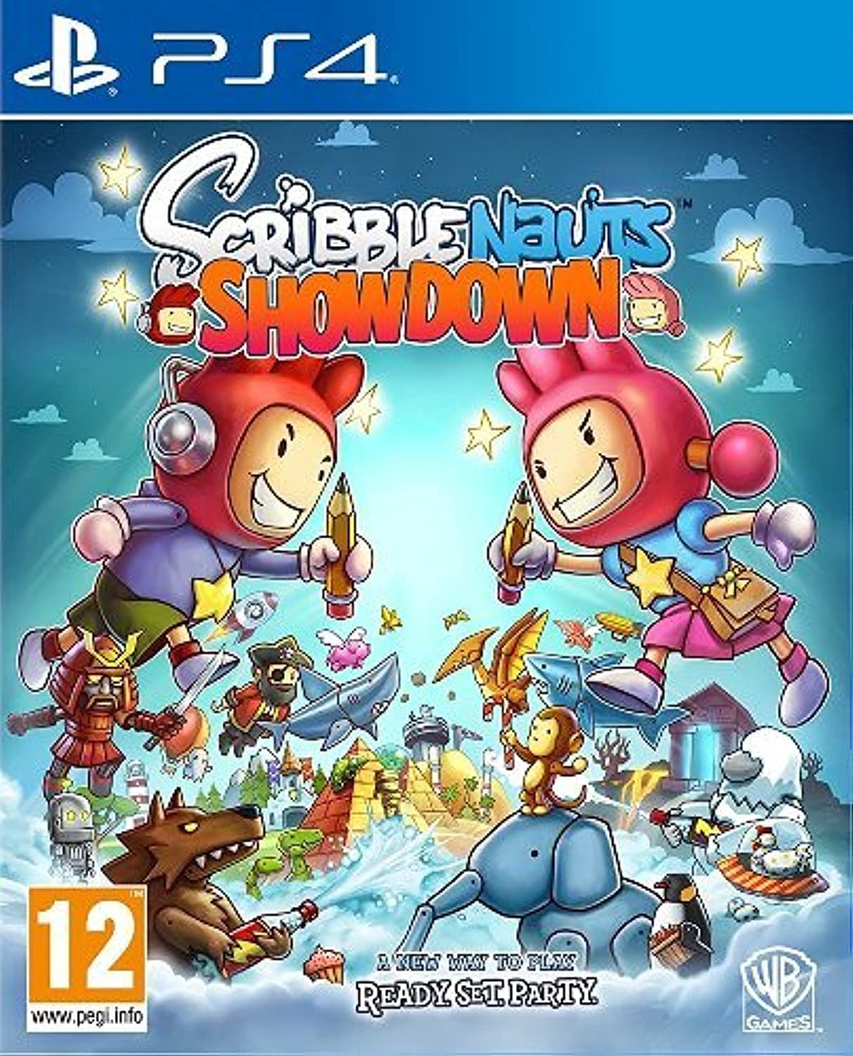 Scribblenauts Showdown - Fun Family Party Game for PlayStation 4 (PS4) - Creative Puzzle Solving & Multiplayer Adventure - Perfect for Game Nights & Kids Entertainment