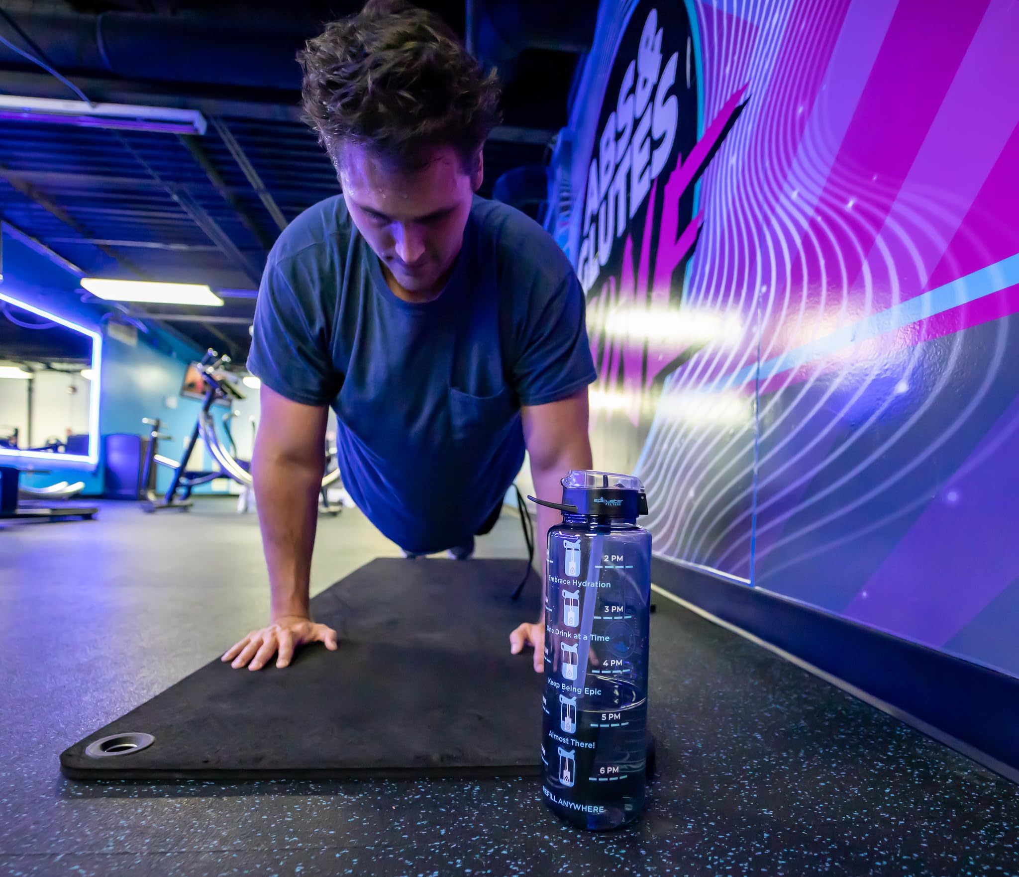 Nalgene Motivational Water Bottle with Filter | BPA-Free, Dishwasher Safe | for Gym & Outdoor