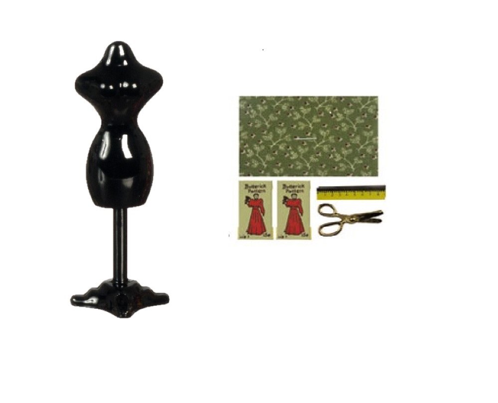 Miniature Dollhouse Dressmaker Set - 5pc for DIY Crafts & Decor