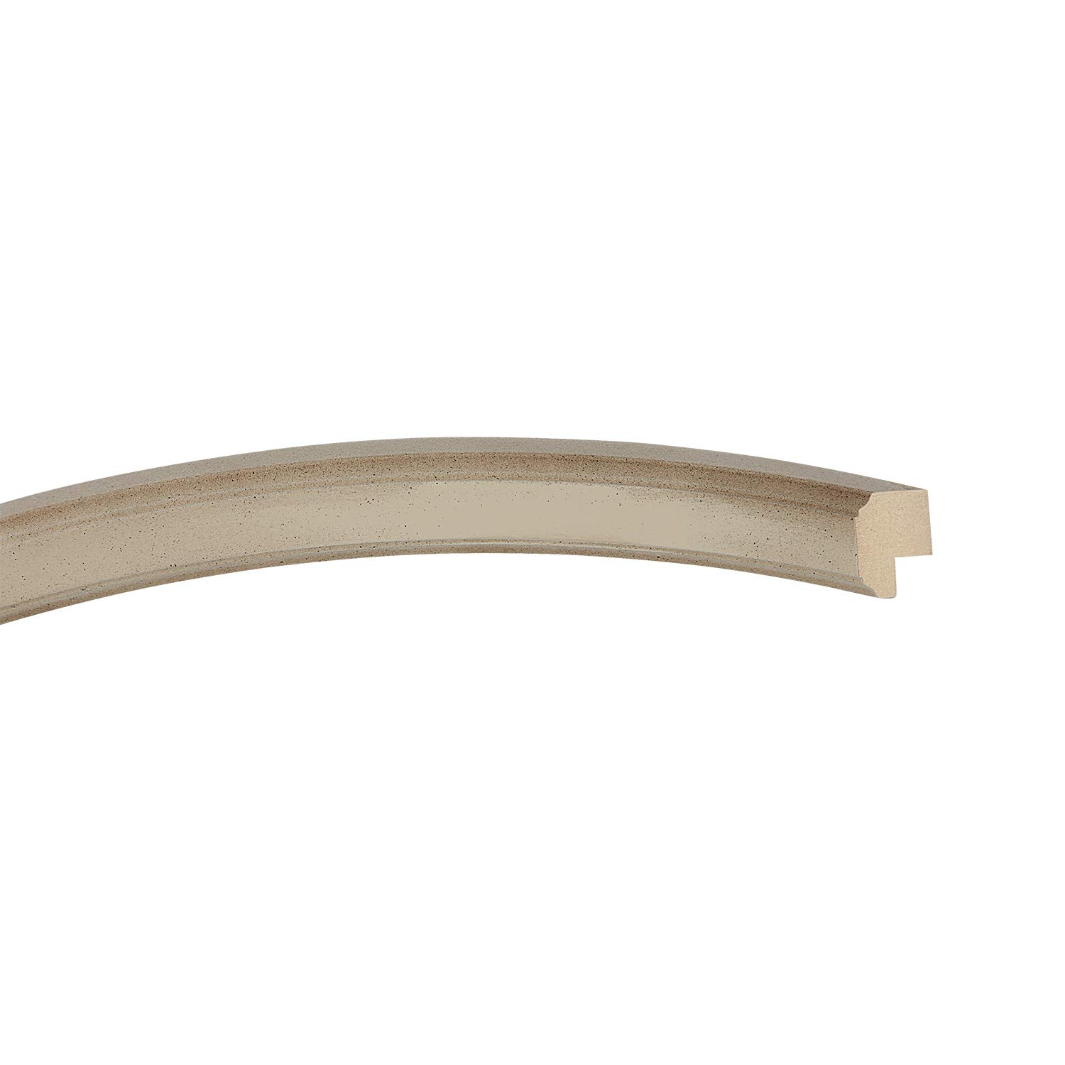 OVALCREST Oval Beveled Wall Mirror - 22x26 Inches Taupe Framed Mirror for Living Room, Bedroom & Entryway Decor | Toronto Style Home Accent Mirror