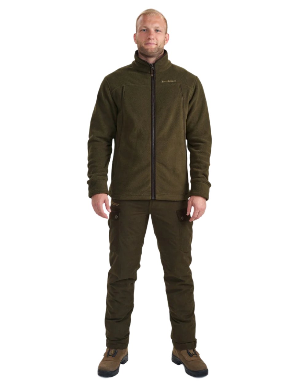 Deerhunter Eagle Fleece Jacket for Men - Warm Winter Outdoor Hunting Coat - Lightweight Water-Resistant Jacket for Camping, Hiking & Cold Weather Activities