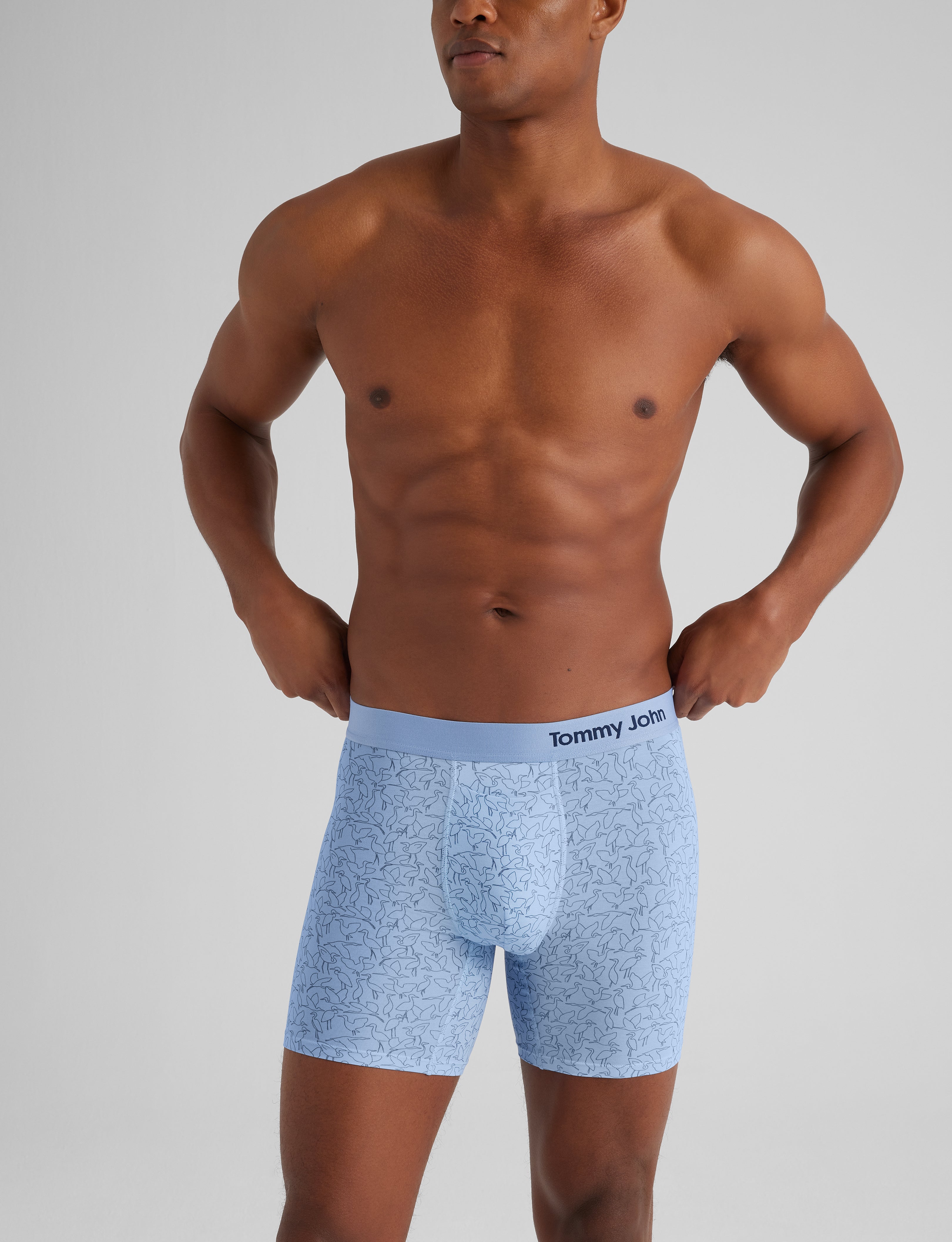 Breathable Cotton Mid-Length Boxer Briefs (6-Pack, 3 Colors) - Soft Men's Underwear for Everyday Comfort & Active Lifestyle