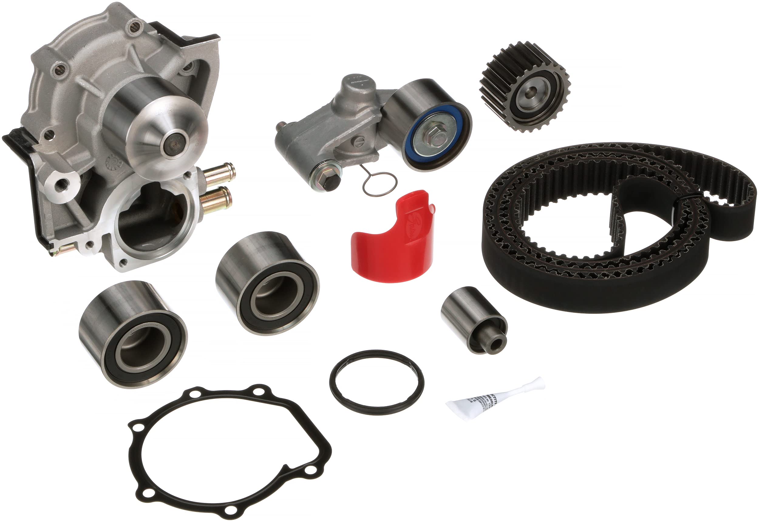 Gates TCKWP328DN PowerGrip Premium Timing Belt Kit with Water Pump - Replacement for Ford, Chevy, Dodge - High-Performance Engine Maintenance & Repair