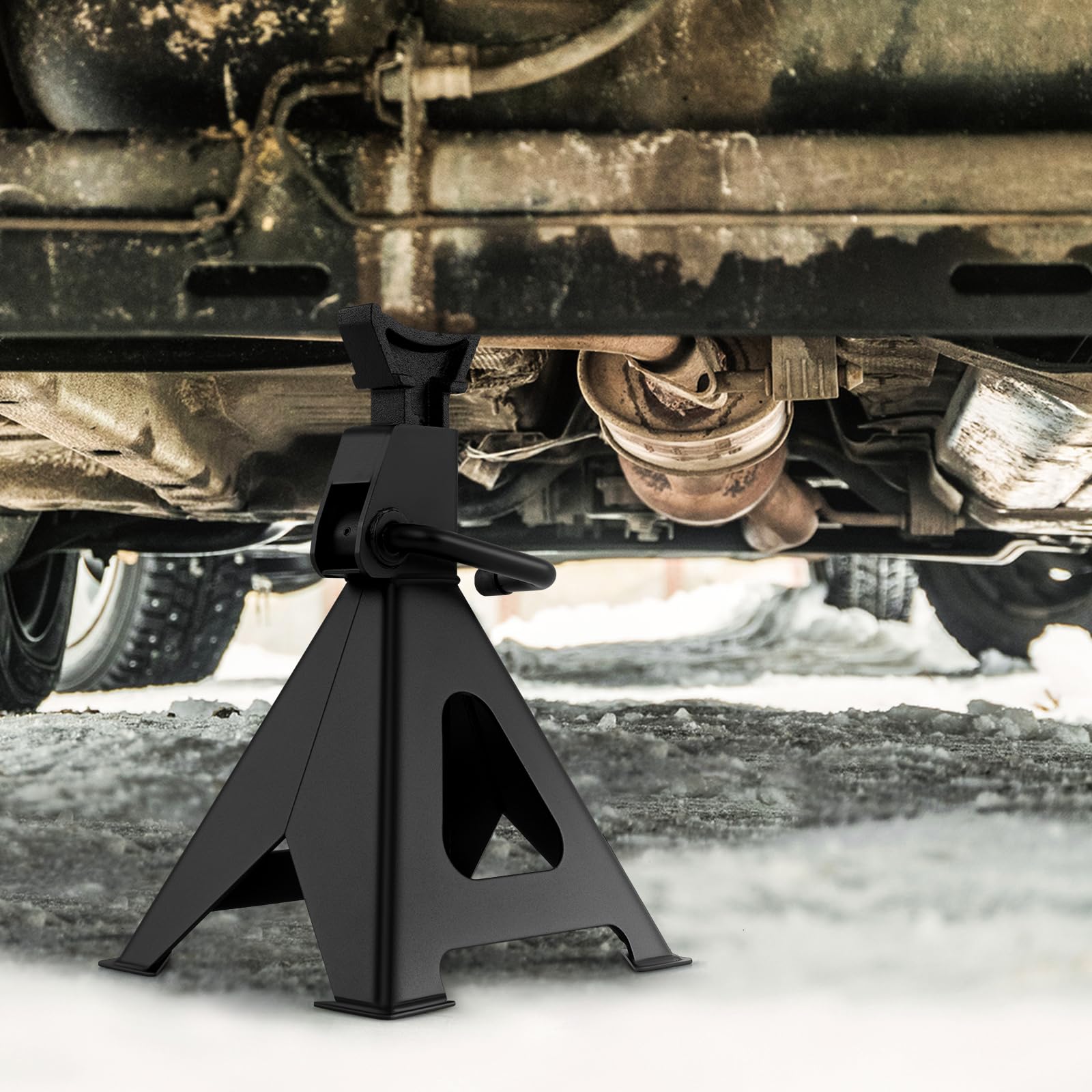 6 Ton Heavy Duty Steel Jack Stands - 4 Pack Adjustable Lift Jack for Car, Truck, SUV & Boat Trailer - Perfect for Vehicle Maintenance, Garage Repair & Emergency Roadside Support