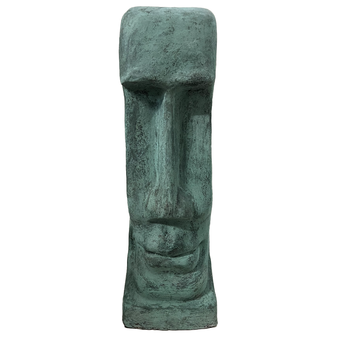 36 Inch Tiki Head Statue - Handcrafted Polynesian Decor for Home & Garden - 6 Vibrant Colors Available - Perfect for Luau Parties, Backyard Decor, and Tropical Themed Events