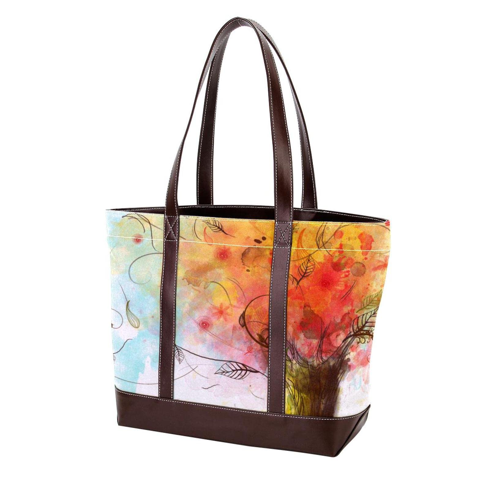 Christmas Holiday Tote Bags for Women - Large Leather & Canvas Shoulder Bags, Top Handle Satchel Purses & Hobo Handbags | Perfect for Holiday Shopping, Travel & Everyday Use